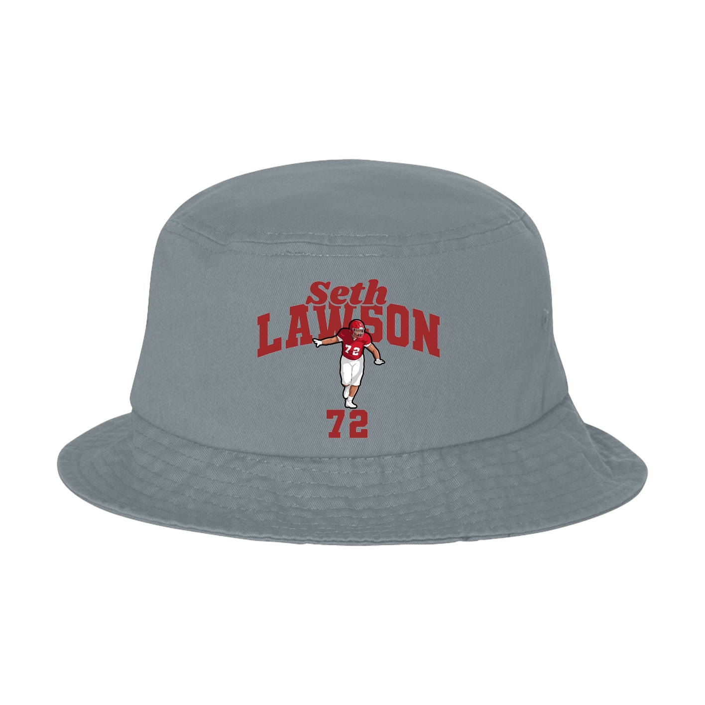 Bucket Cap — Signature Arch in Grey
