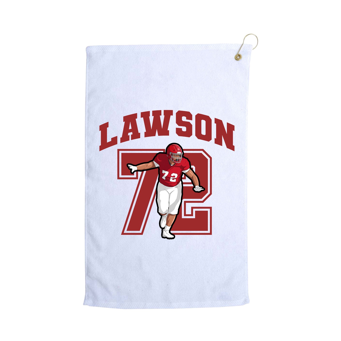 Golf Towel — Number in White