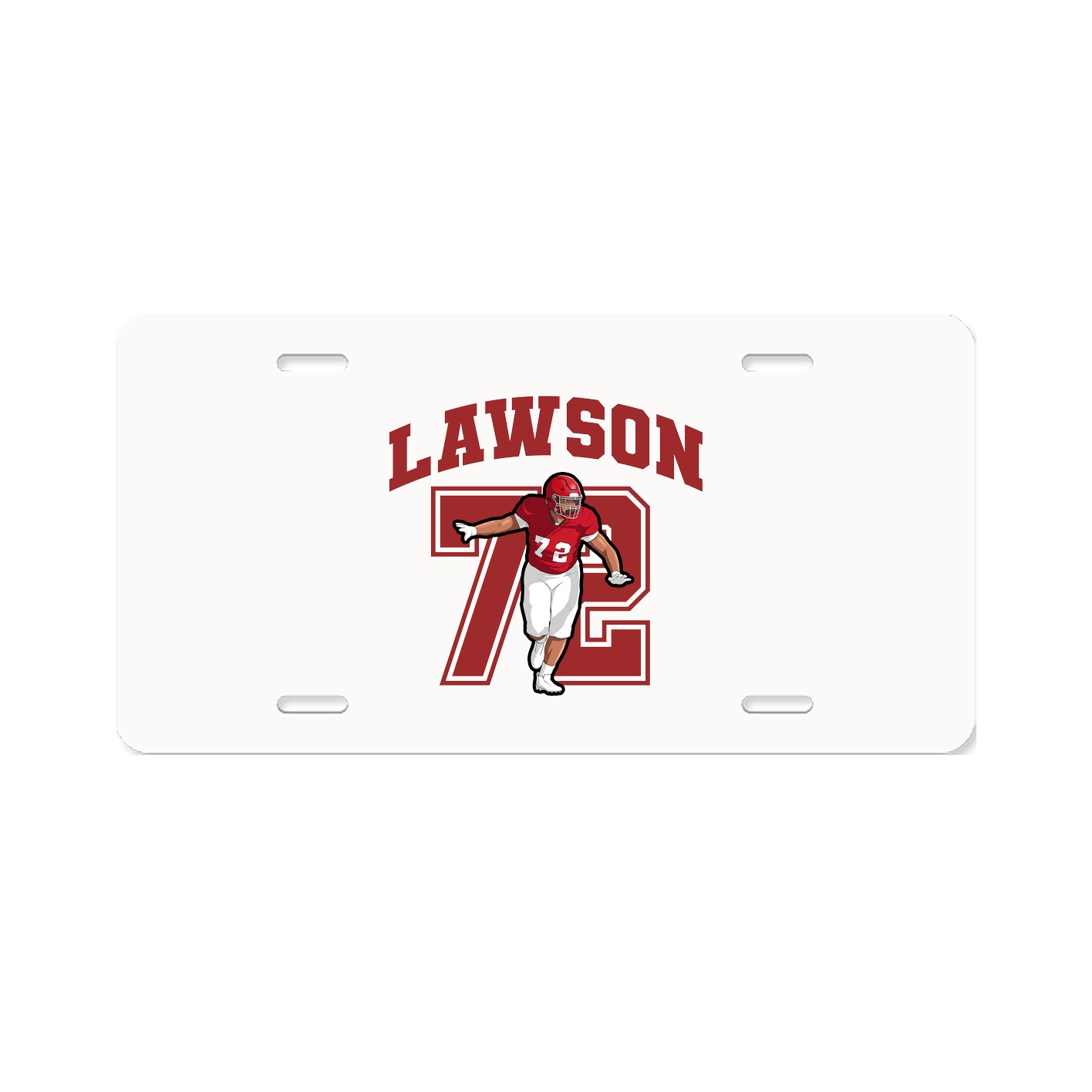 License Plate — Number in Classic