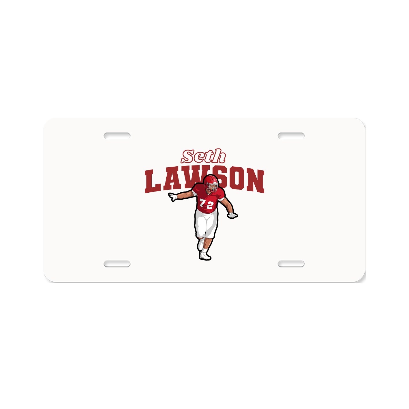 License Plate — Name Arch in Classic