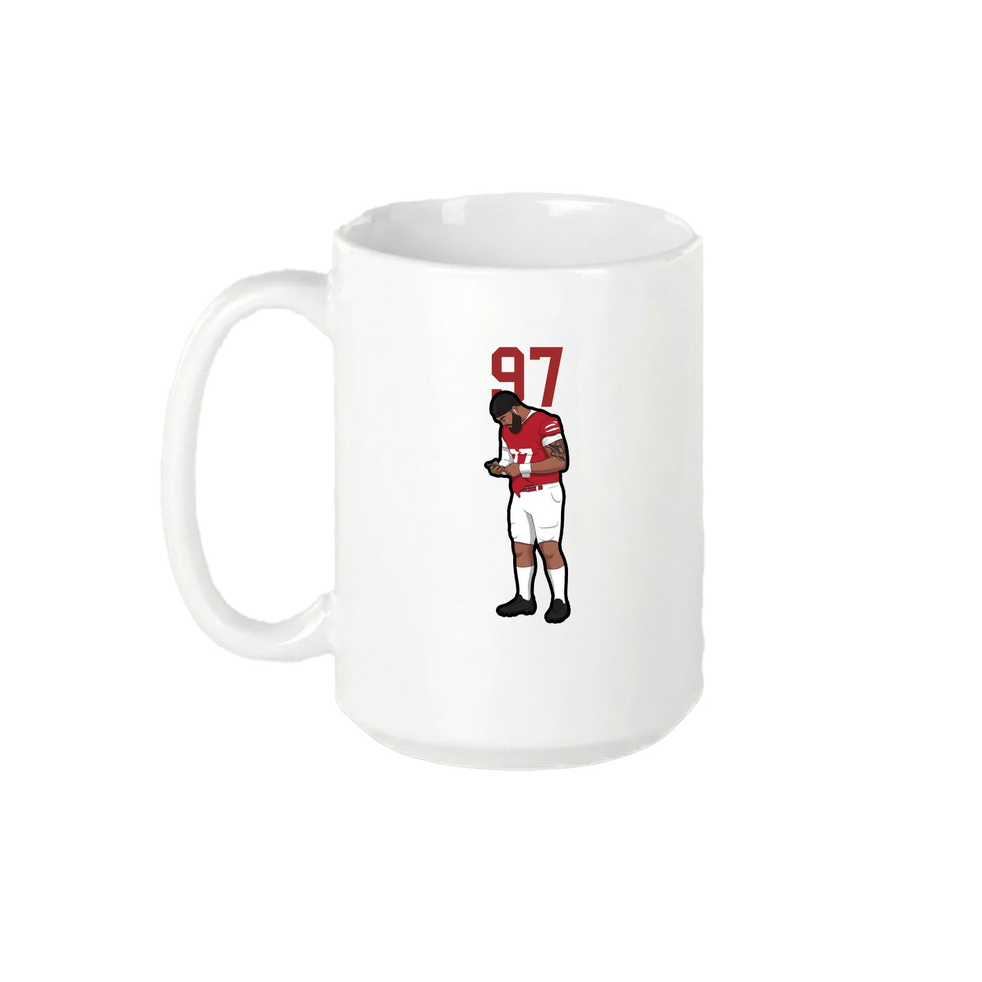 15oz Coffee Mug — Number Top in White