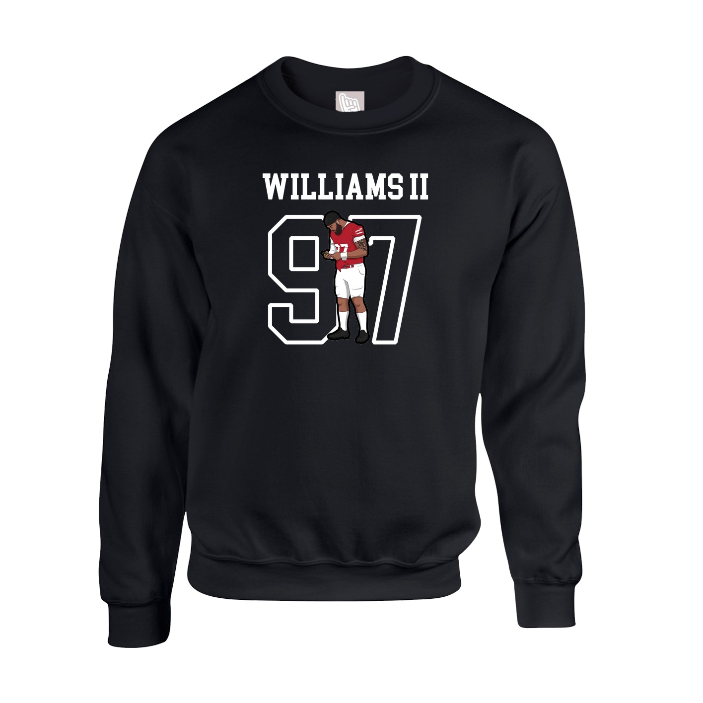Fleece Crew — Shirsey in Black