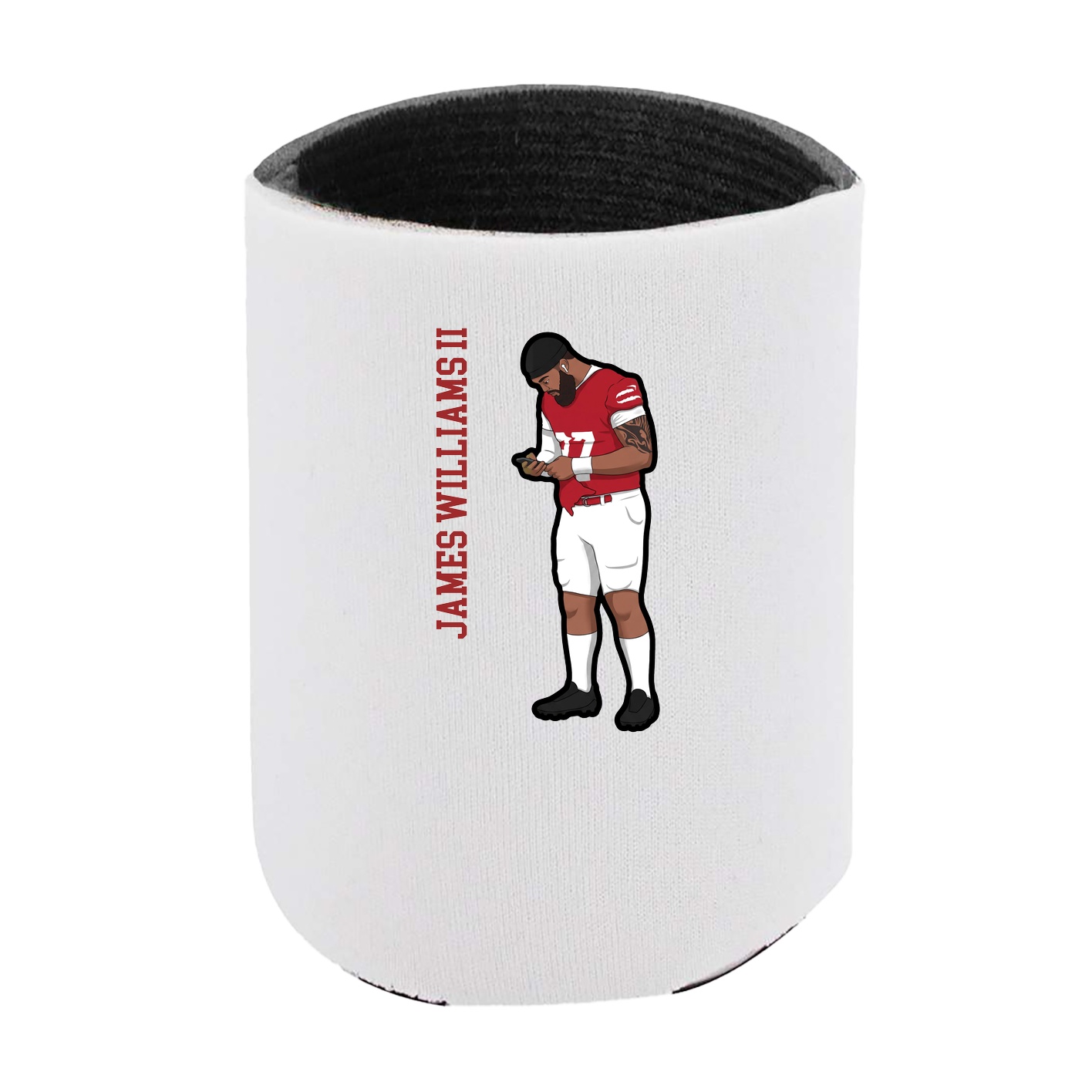 Can Holder — Name Vertical in White