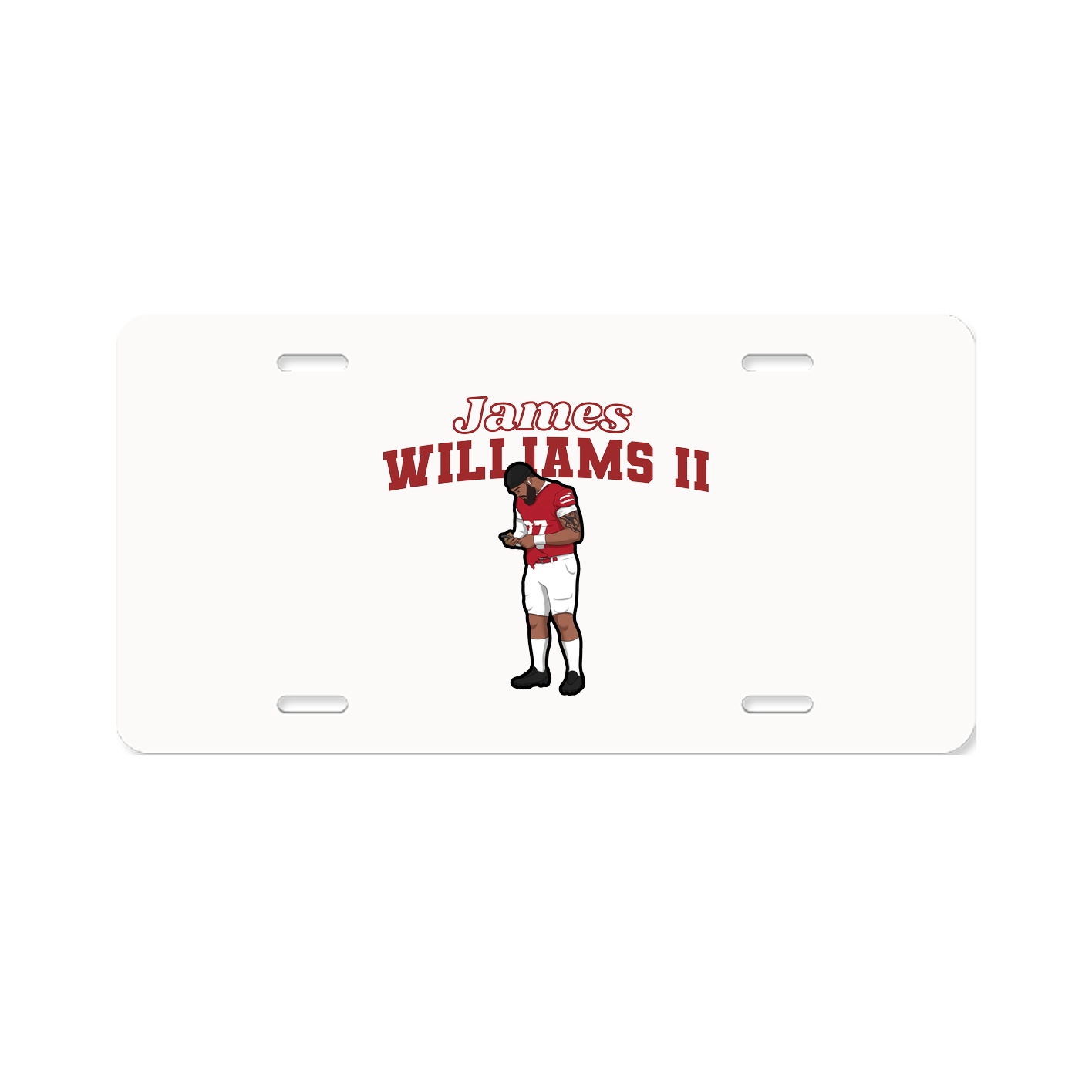 License Plate — Name Arch in Classic