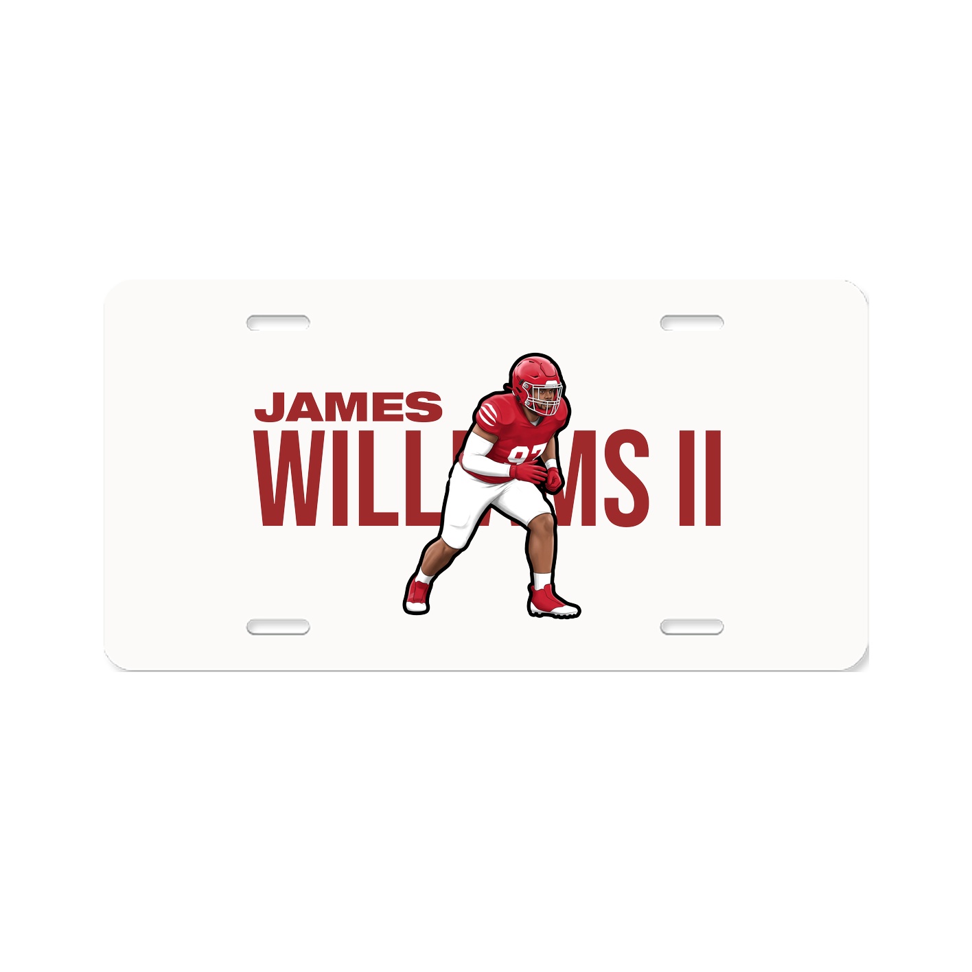 License Plate — Player Name in Classic