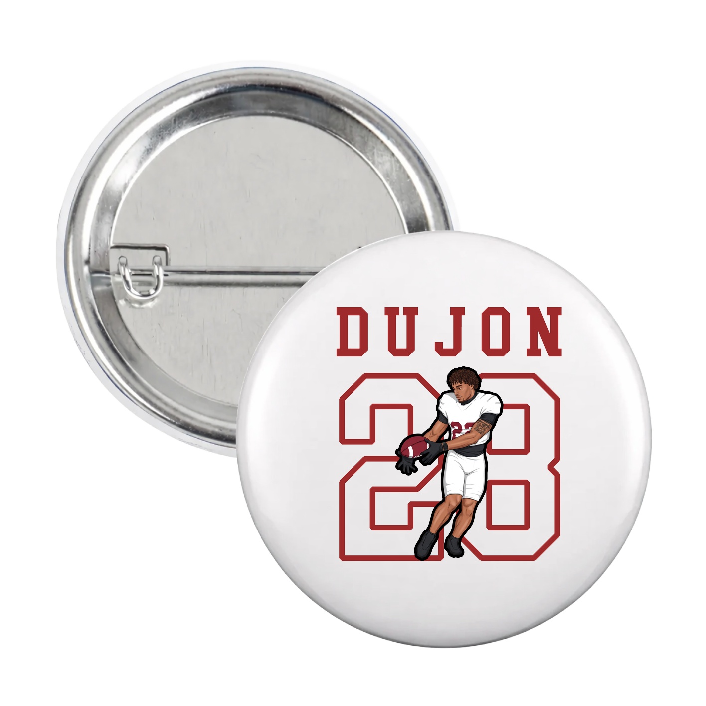 Game Day Button — Shirsey in White