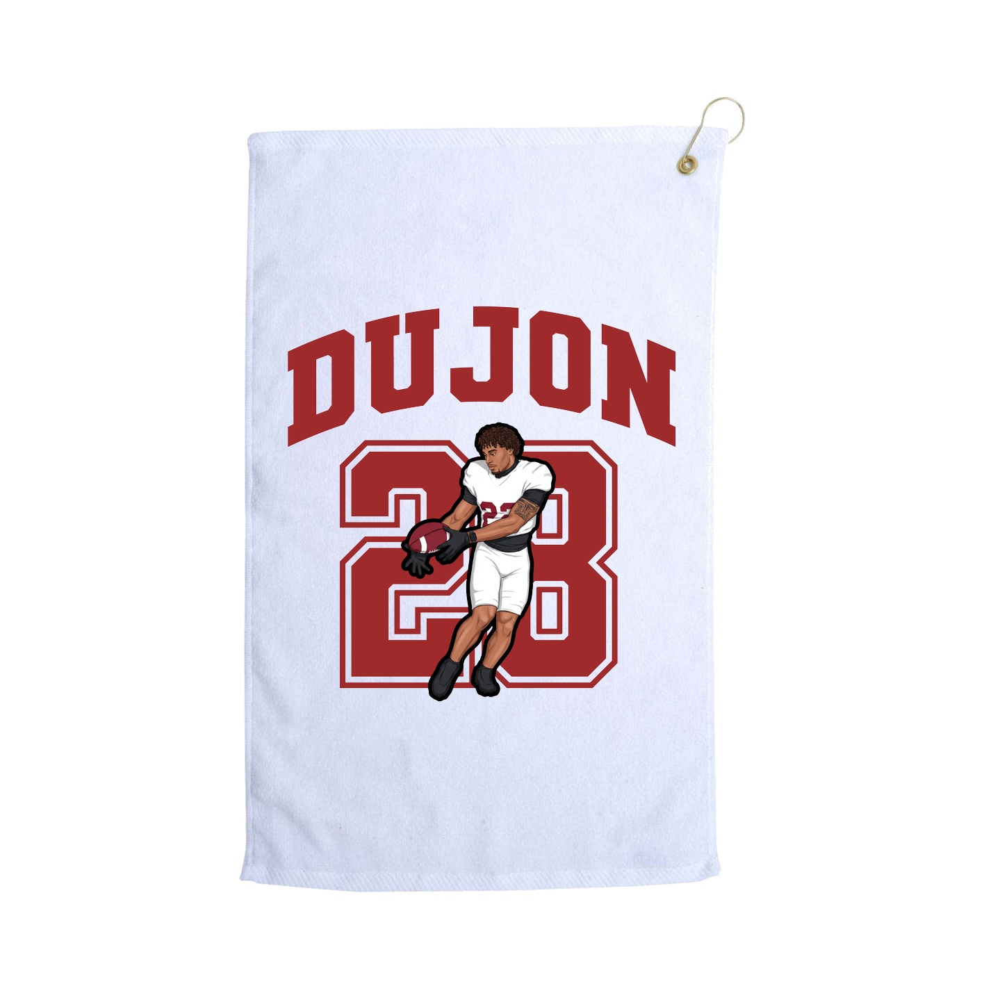 Golf Towel — Number in White