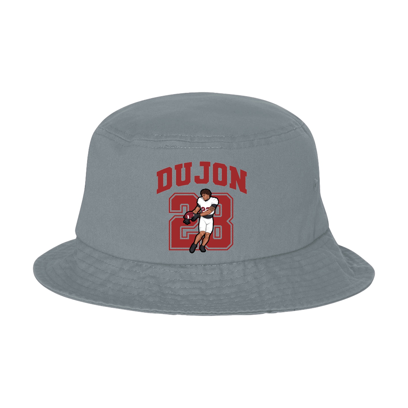 Bucket Cap — Number in Grey