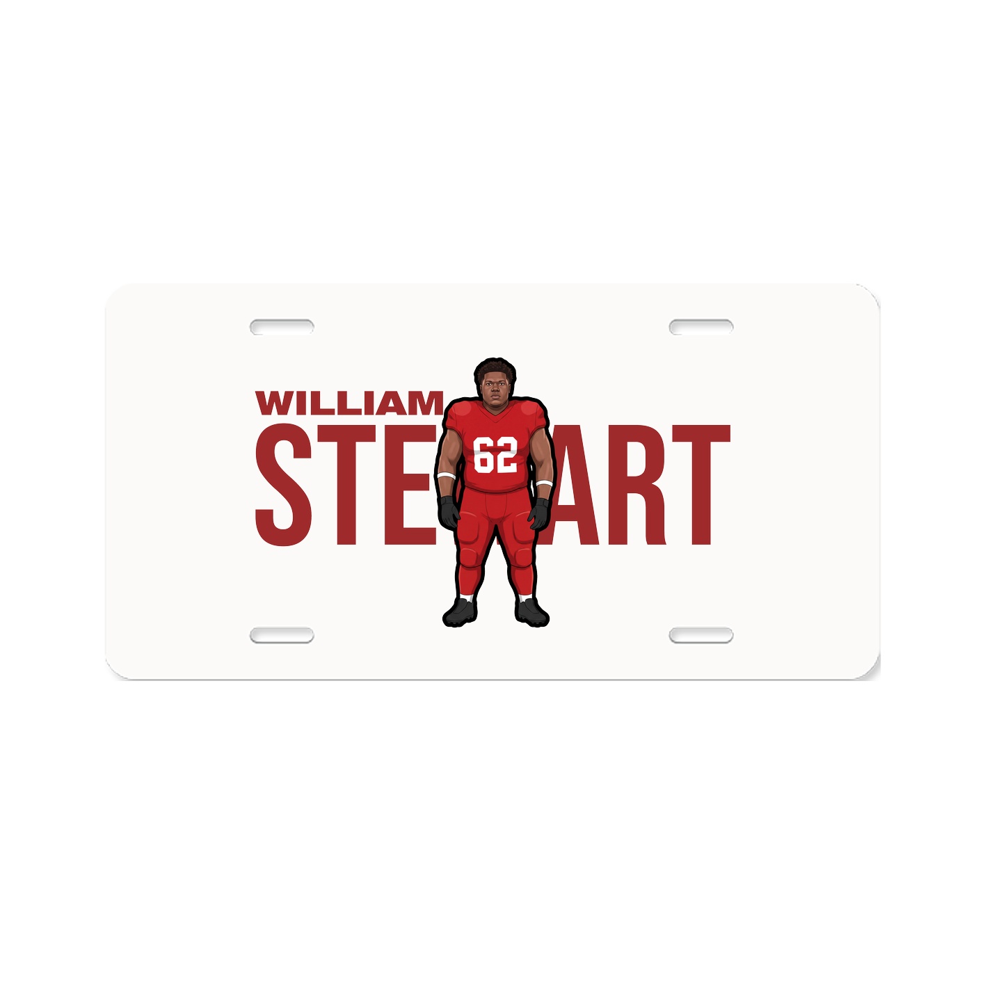 License Plate — Player Name in Classic