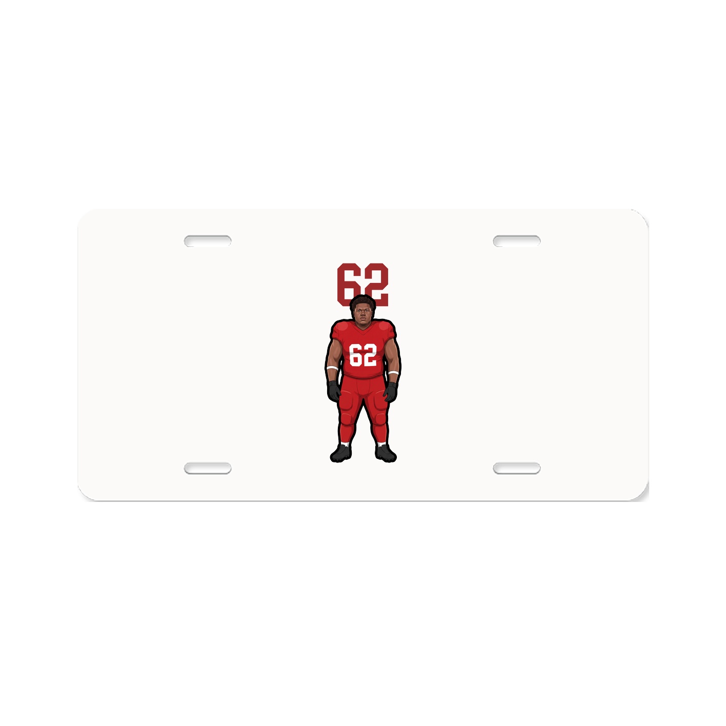 License Plate — Number Top in Classic