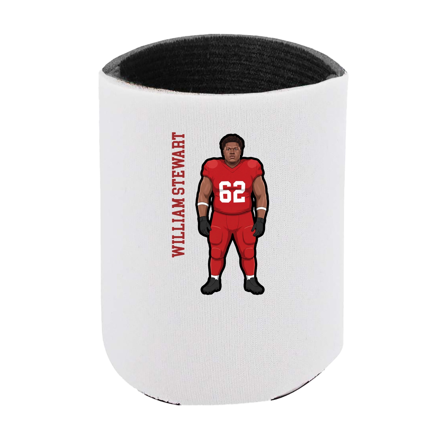 Can Holder — Name Vertical in White