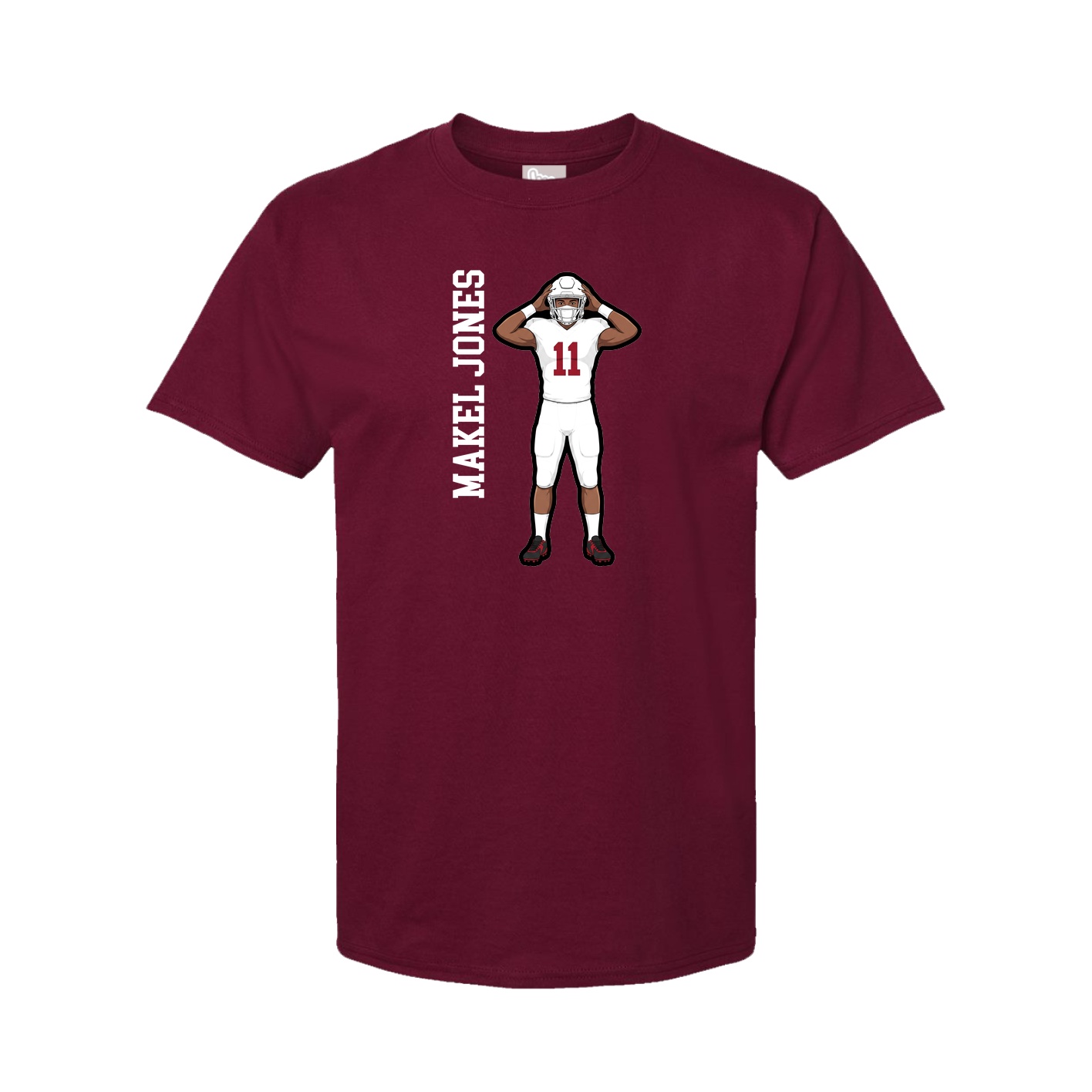 Tee — Name Vertical in Cardinal