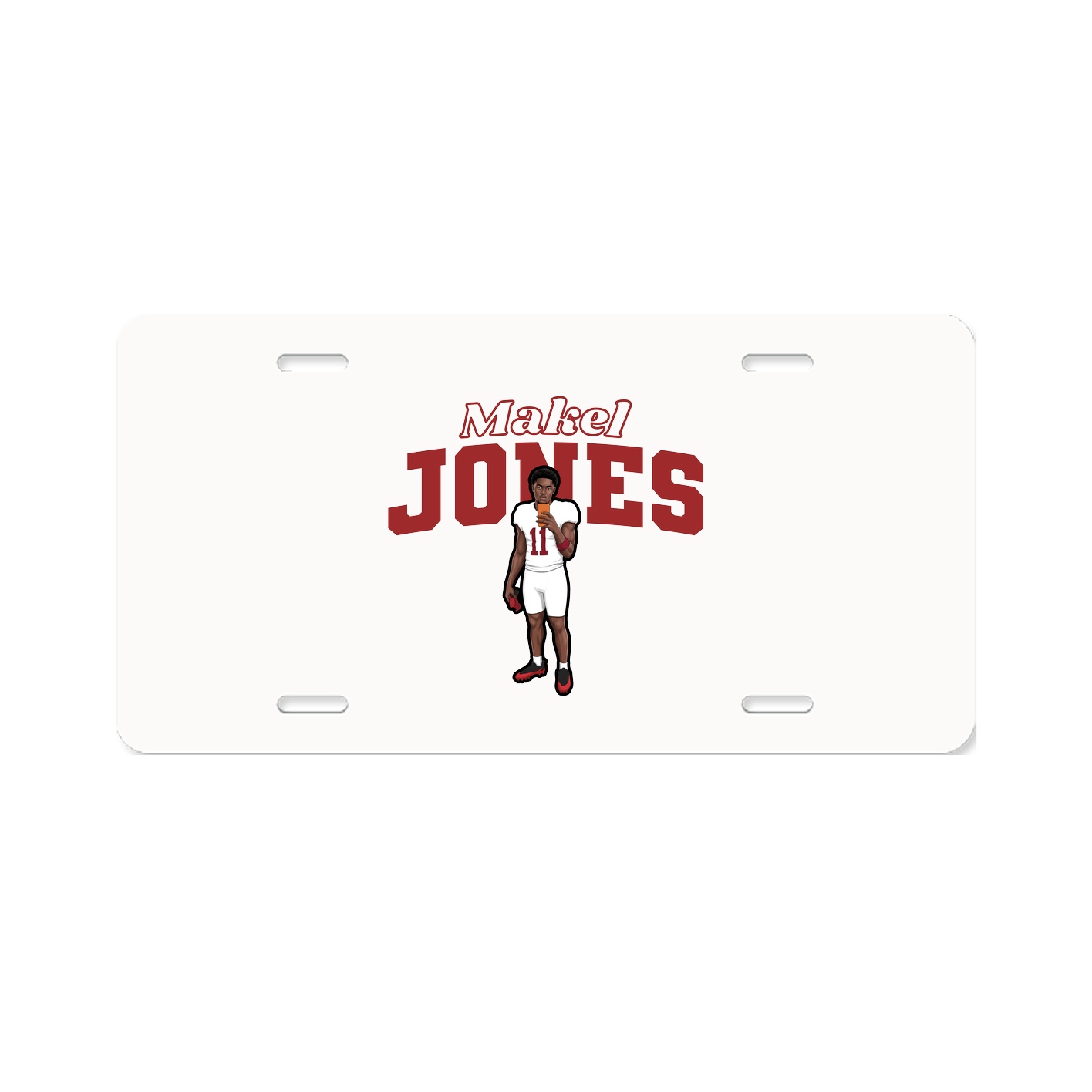 License Plate — Name Arch in Classic