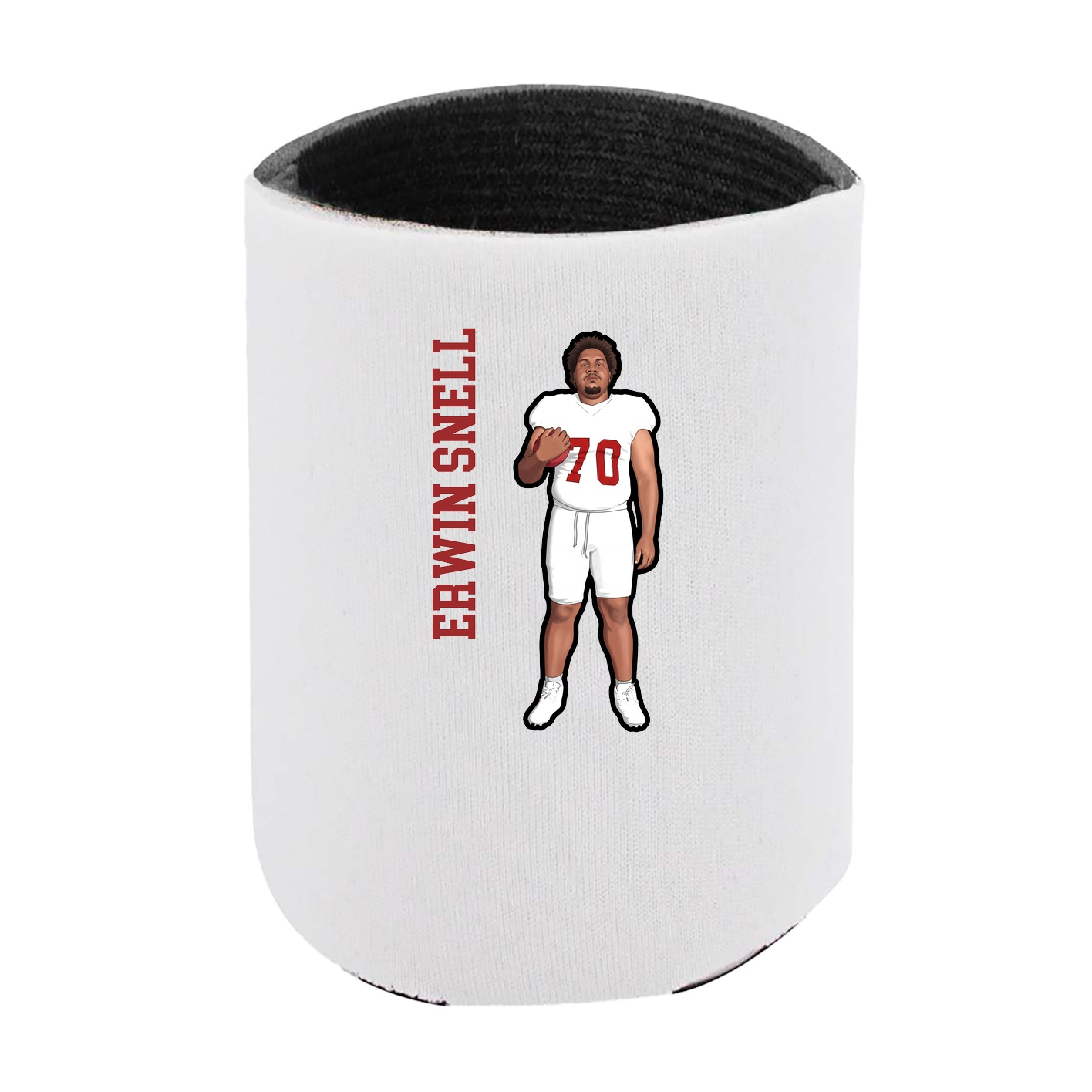 Can Holder — Name Vertical in White