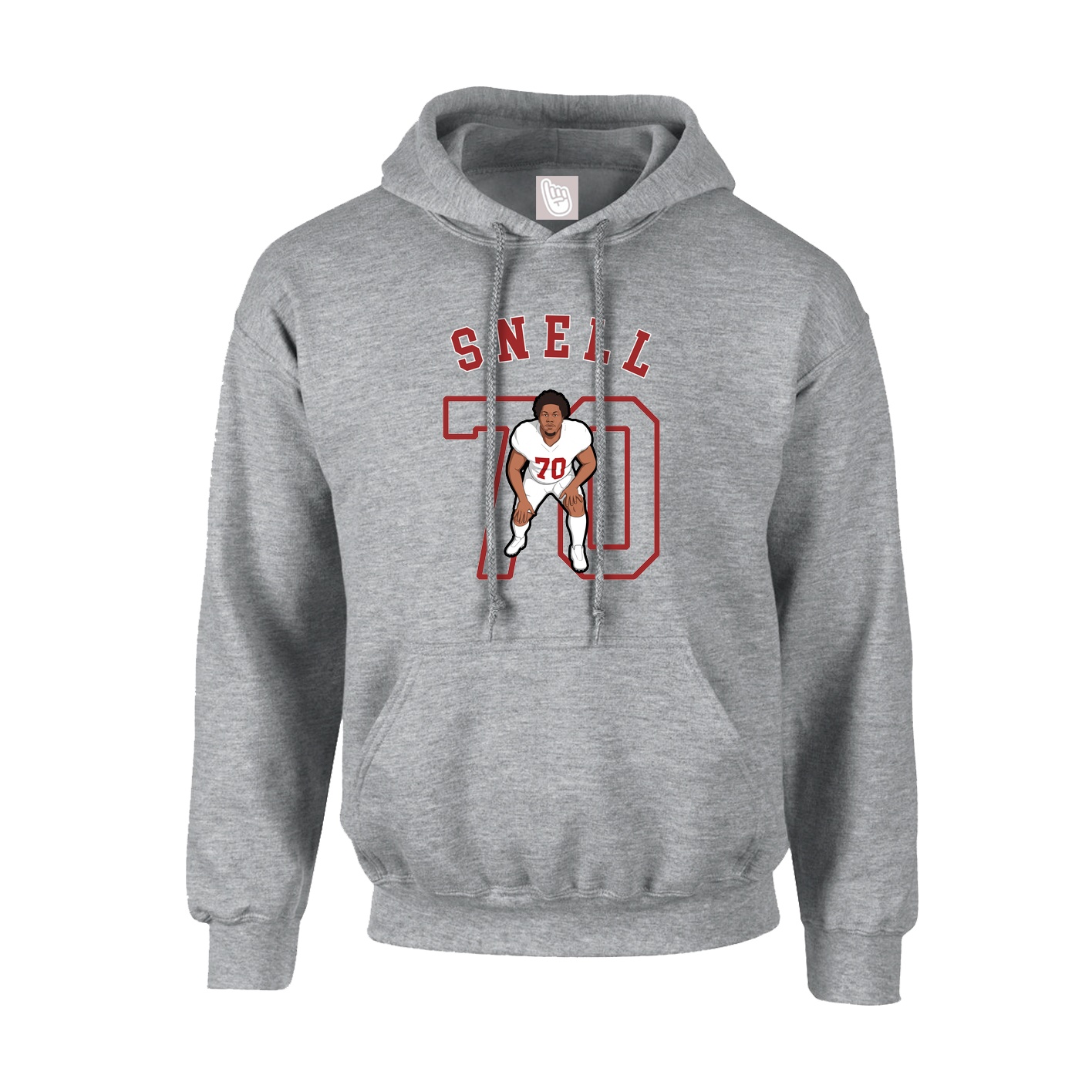 Youth Hoodie — Shirsey Arch in Grey