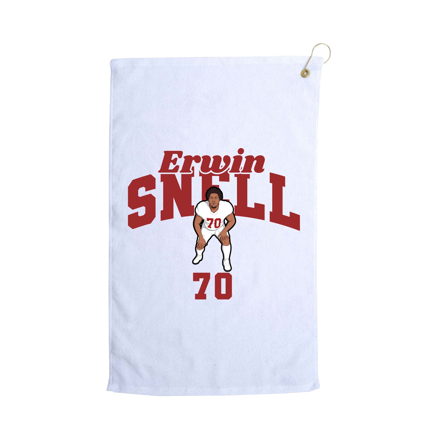 Golf Towel — Signature Arch in White