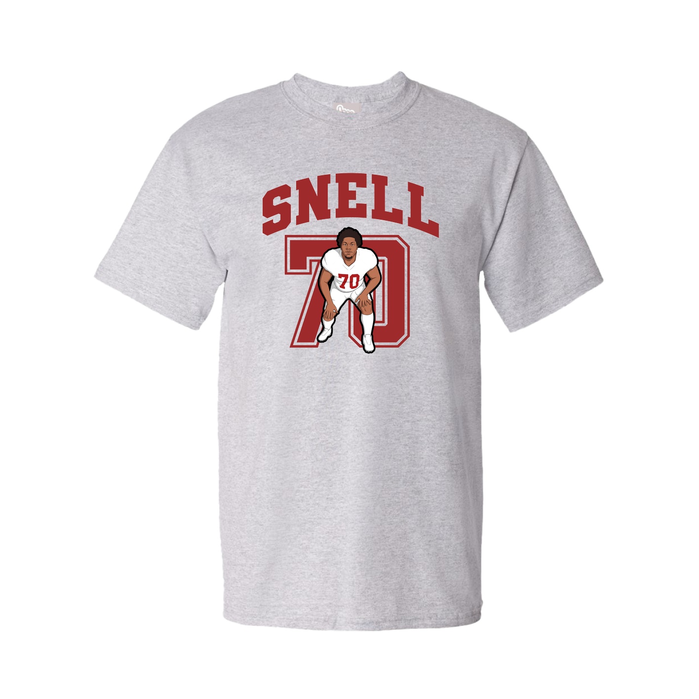 Youth Tee — Number in Grey