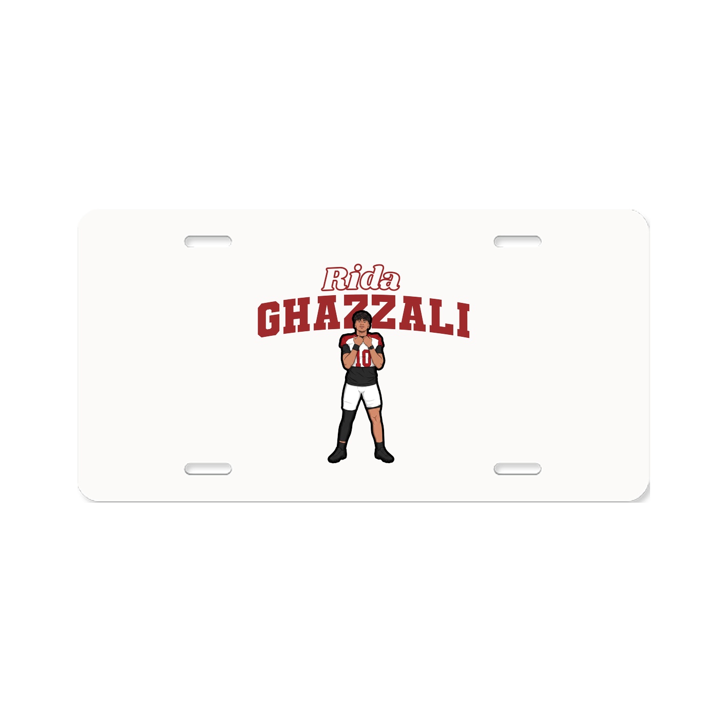 License Plate — Name Arch in Classic