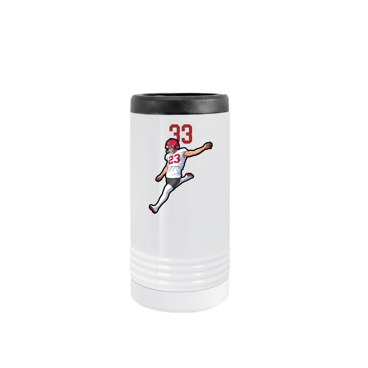 Slim Beverage Holder — Number Top in White