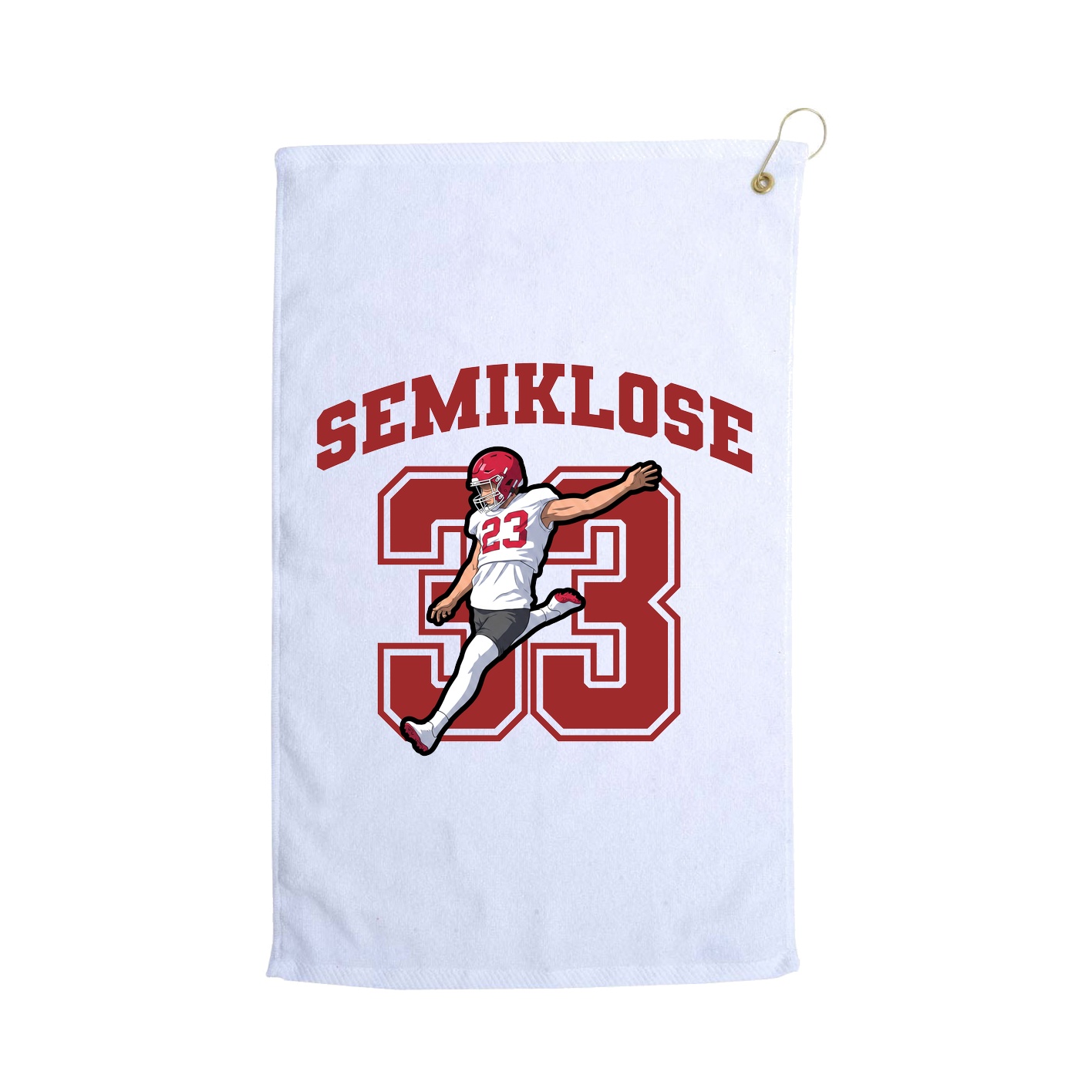 Golf Towel — Number in White