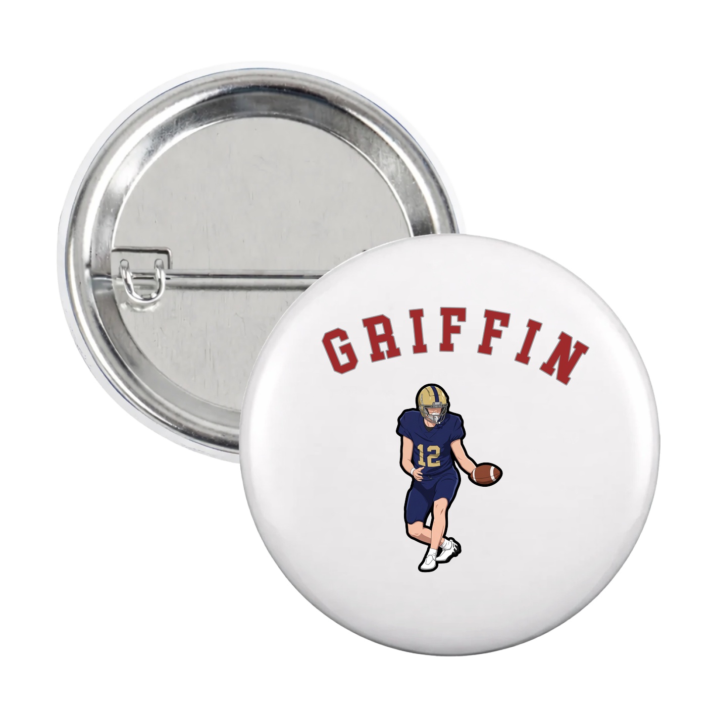 Game Day Button — Shirsey Arch in White