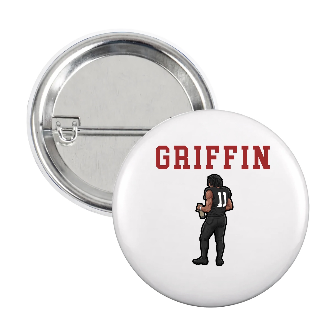 Game Day Button — Shirsey in White