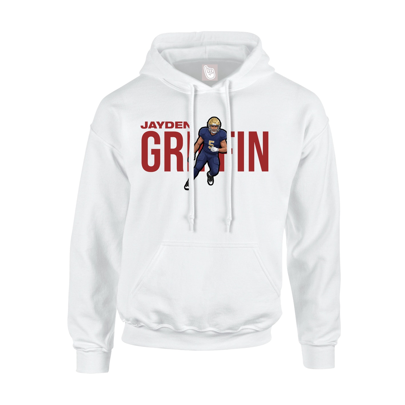 Hoodie — Player Name in White