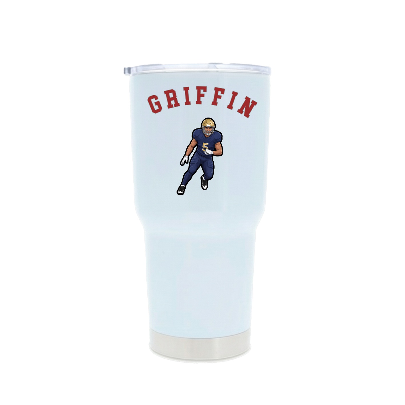 30oz Stainless Steel Tumbler — Shirsey Arch in White