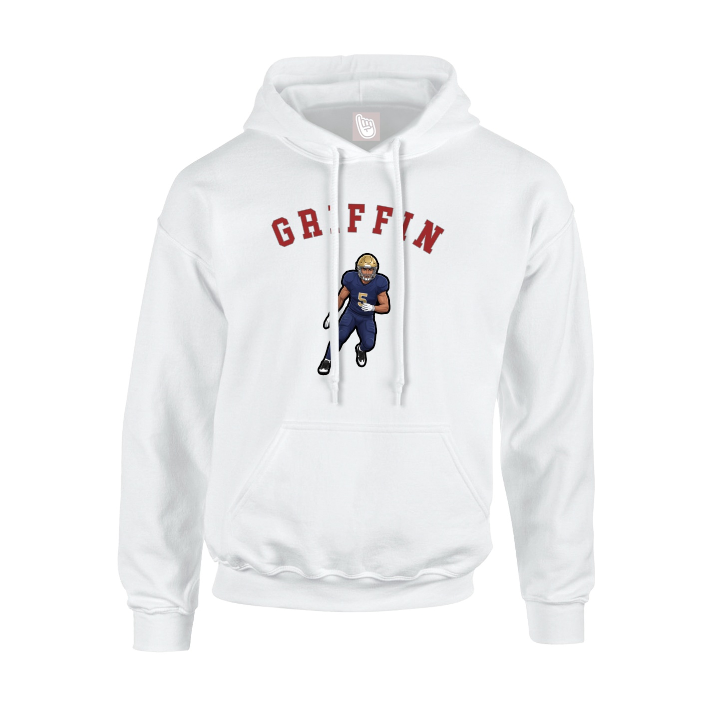 Youth Hoodie — Shirsey Arch in White