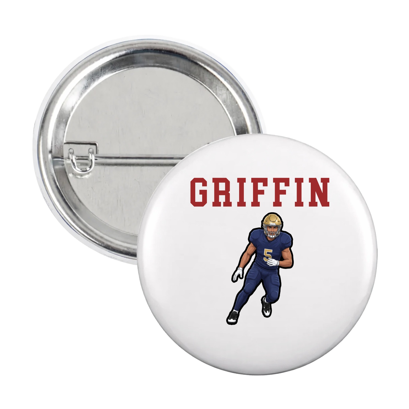 Game Day Button — Shirsey in White
