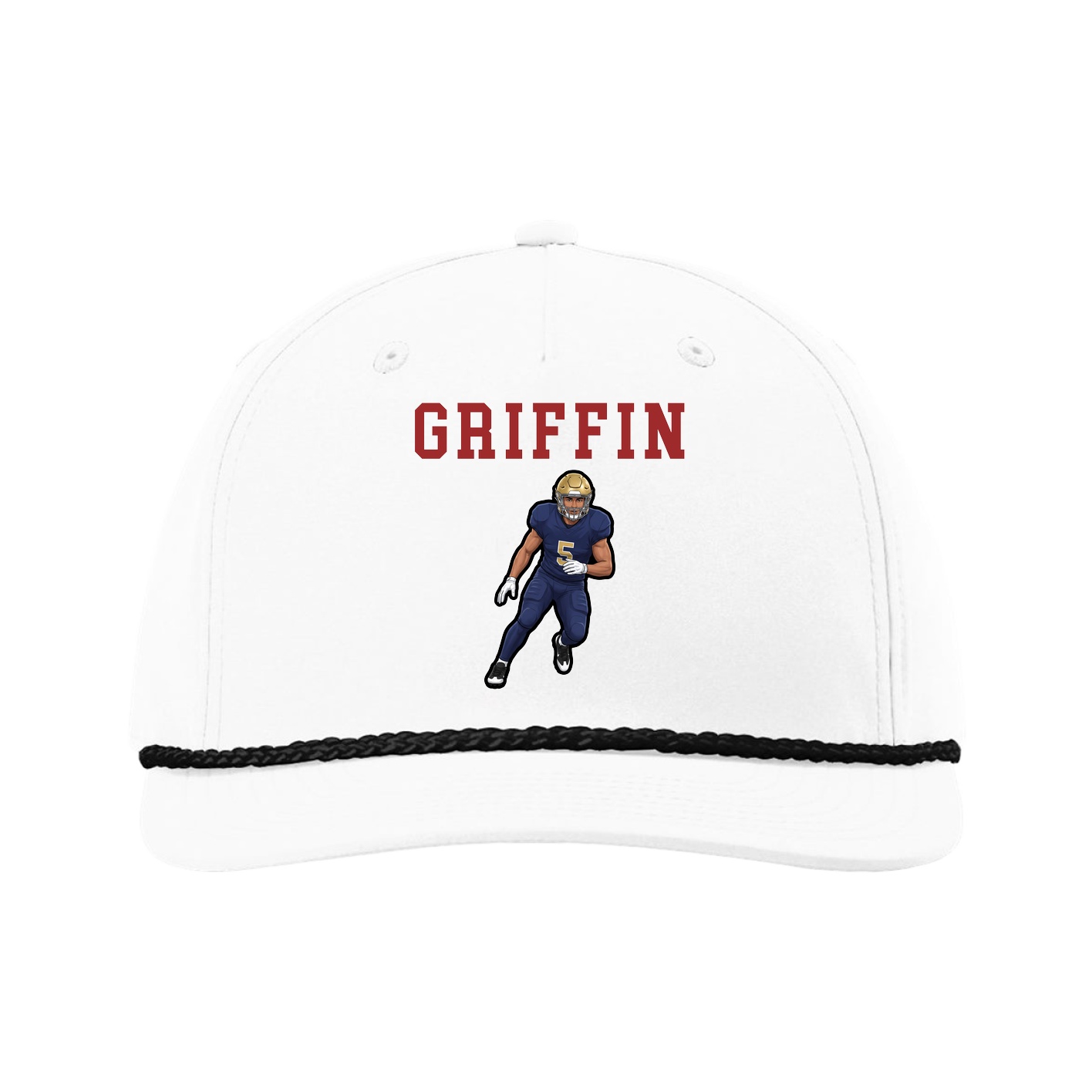 Five-Panel Classic Rope Cap — Shirsey in White