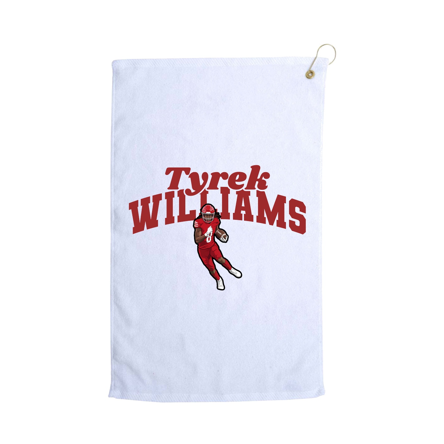 Golf Towel — Signature Arch in White