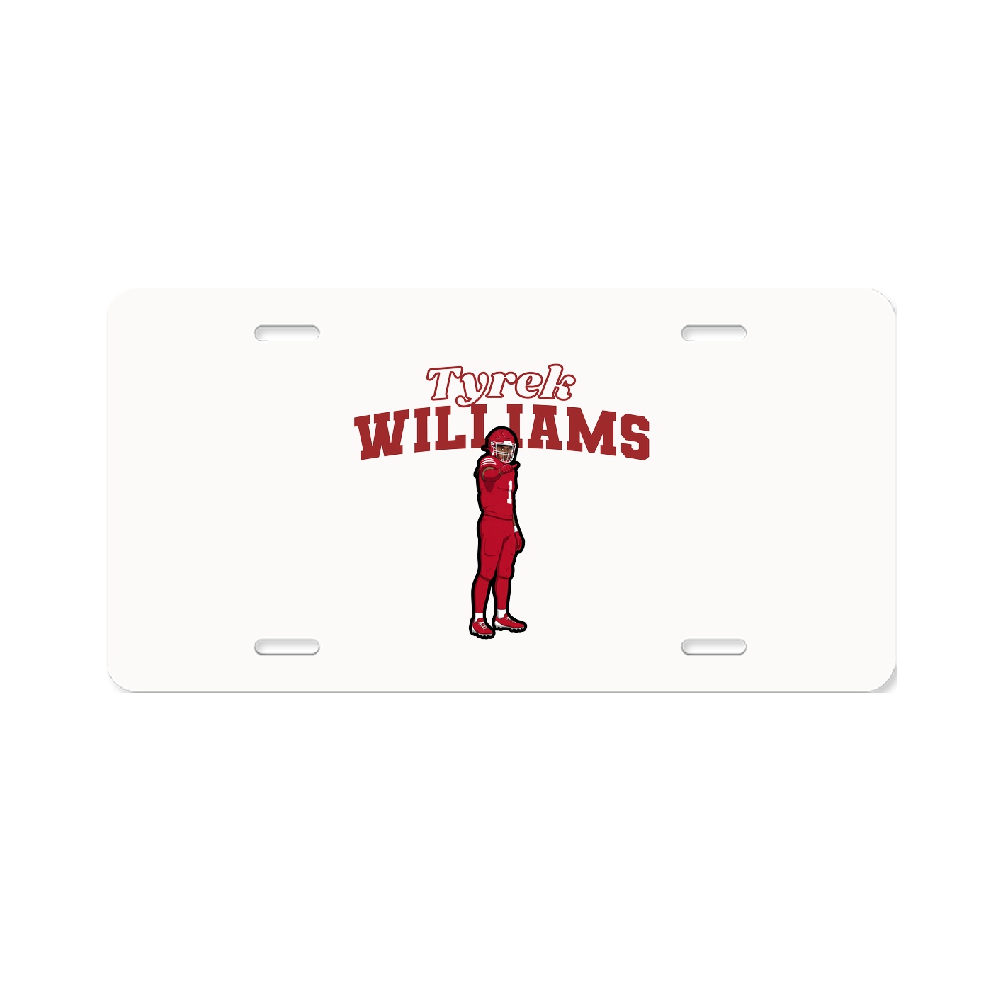 License Plate — Name Arch in Classic