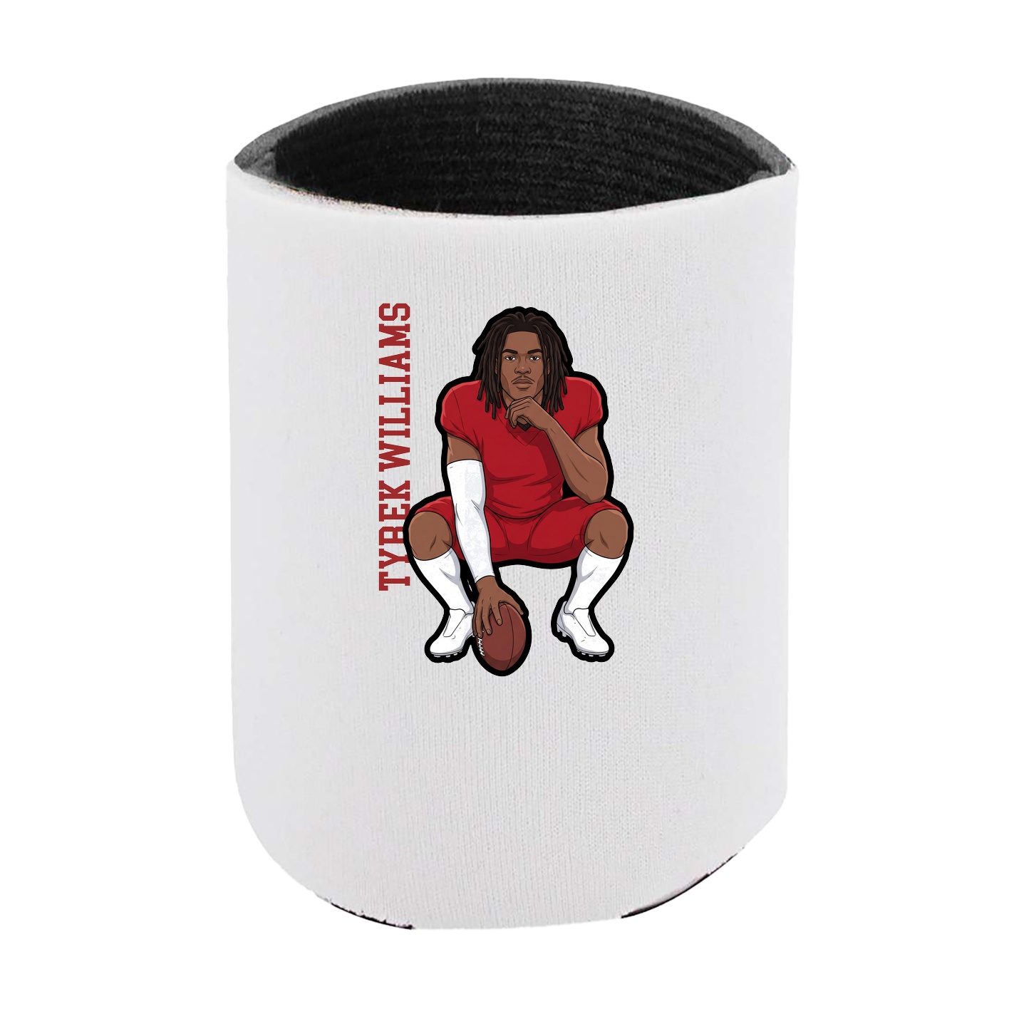 Can Holder — Name Vertical in White