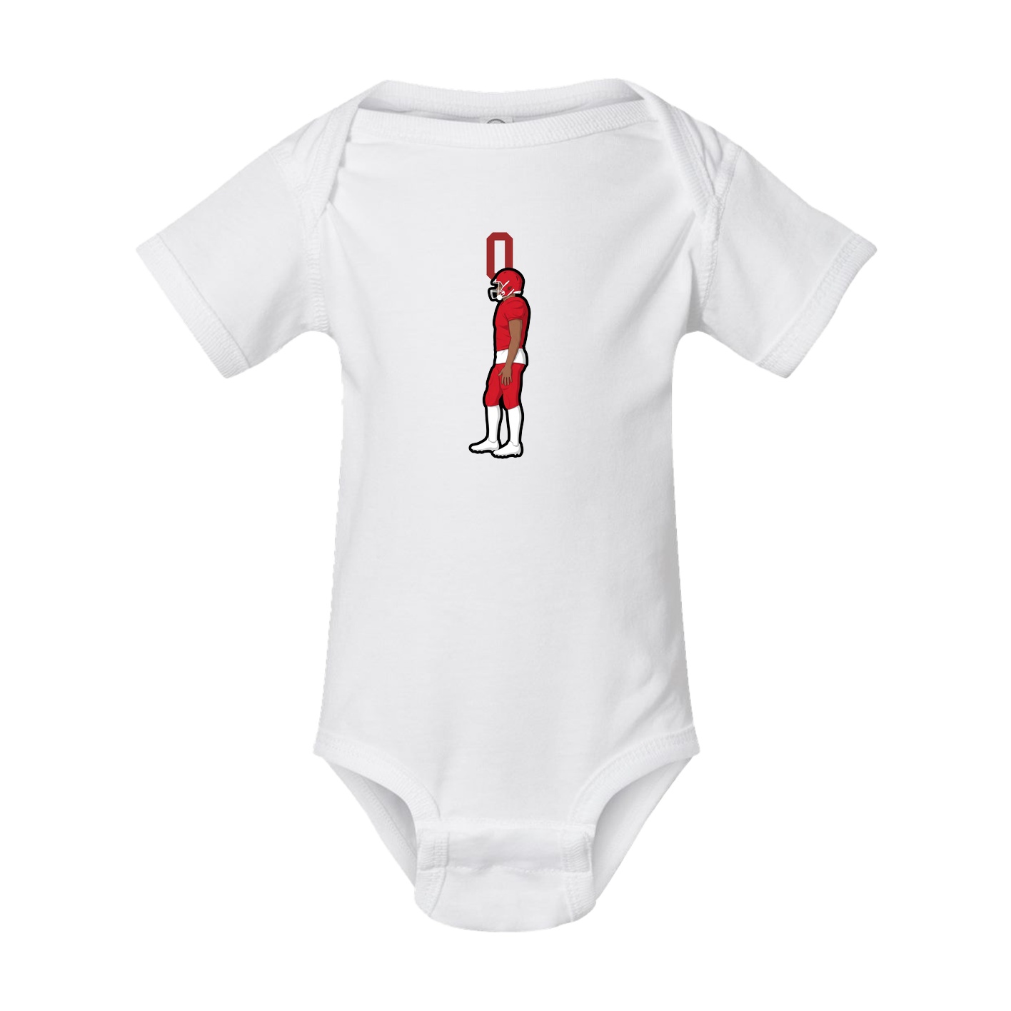 Baby Onesie — Number Top in White