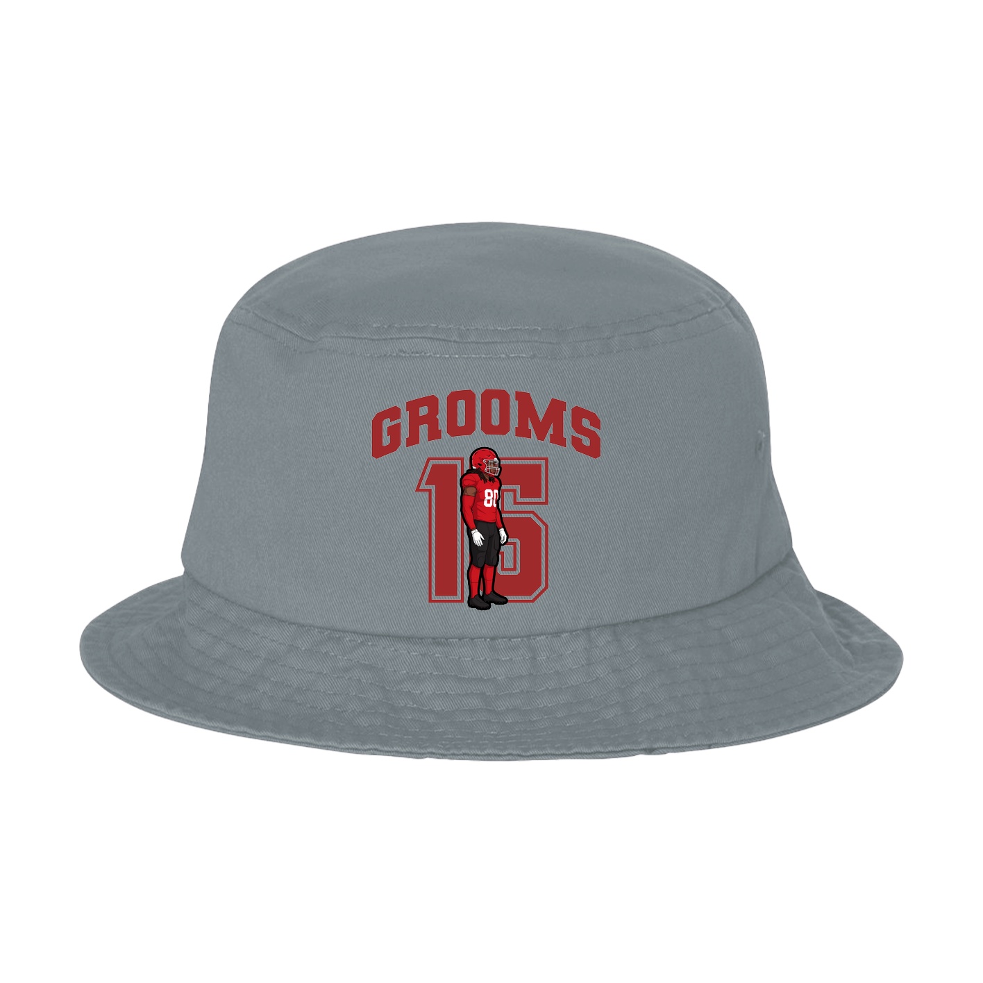 Bucket Cap — Number in Grey