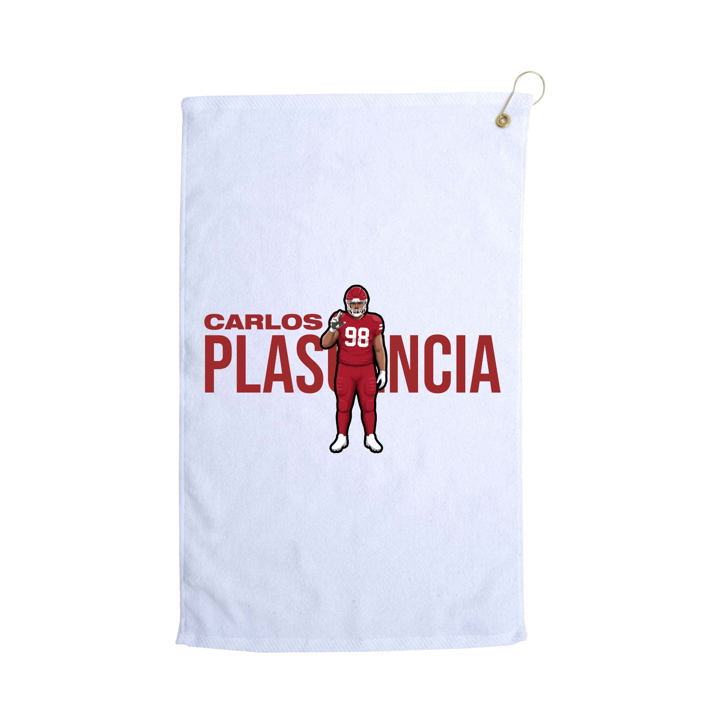 Golf Towel — Player Name in White
