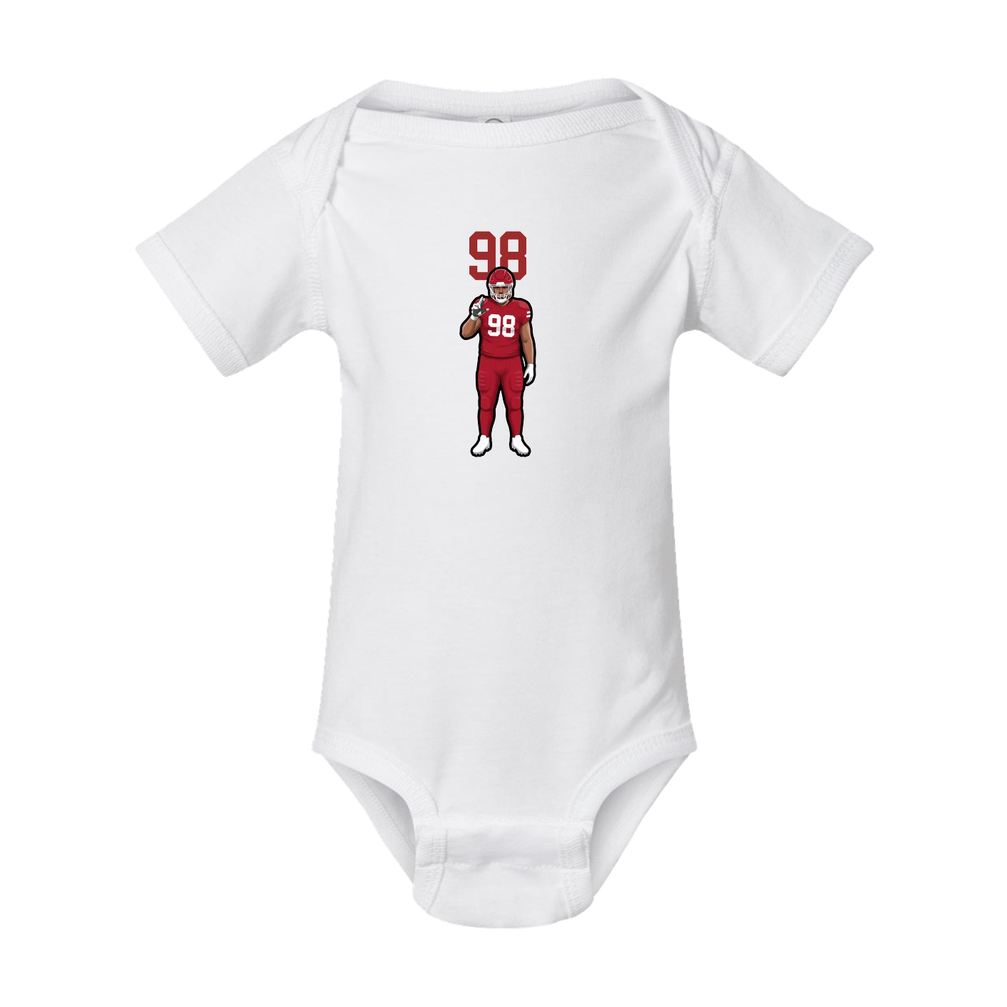 Baby Onesie — Number Top in White