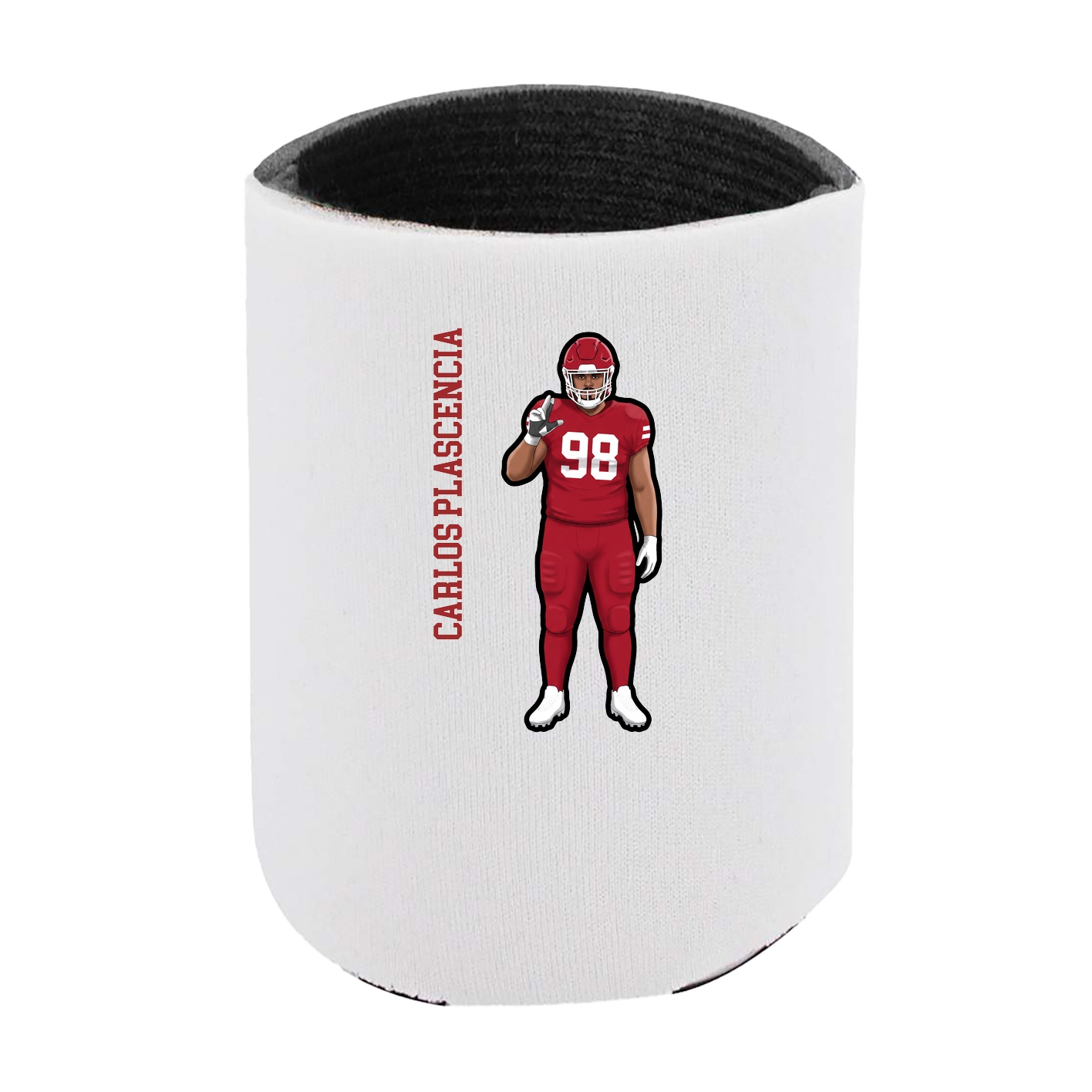 Can Holder — Name Vertical in White