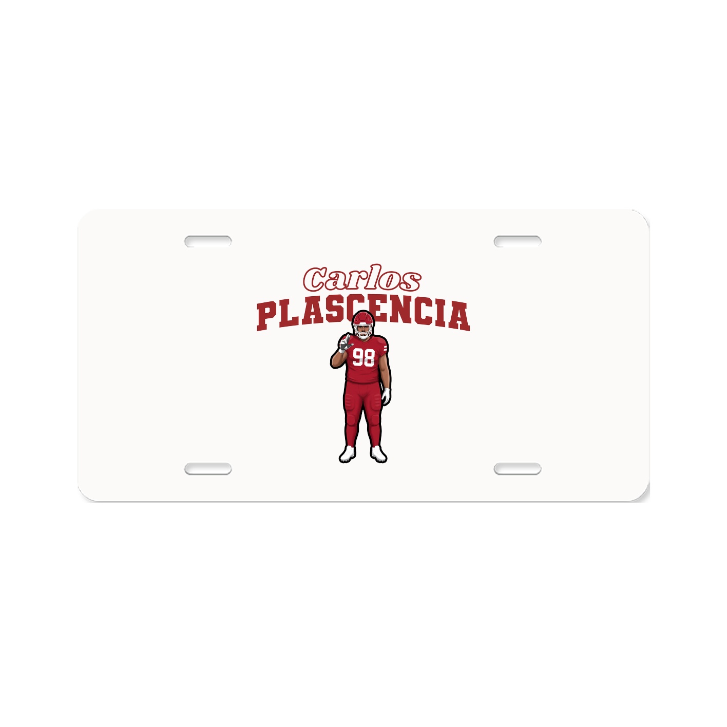 License Plate — Name Arch in Classic
