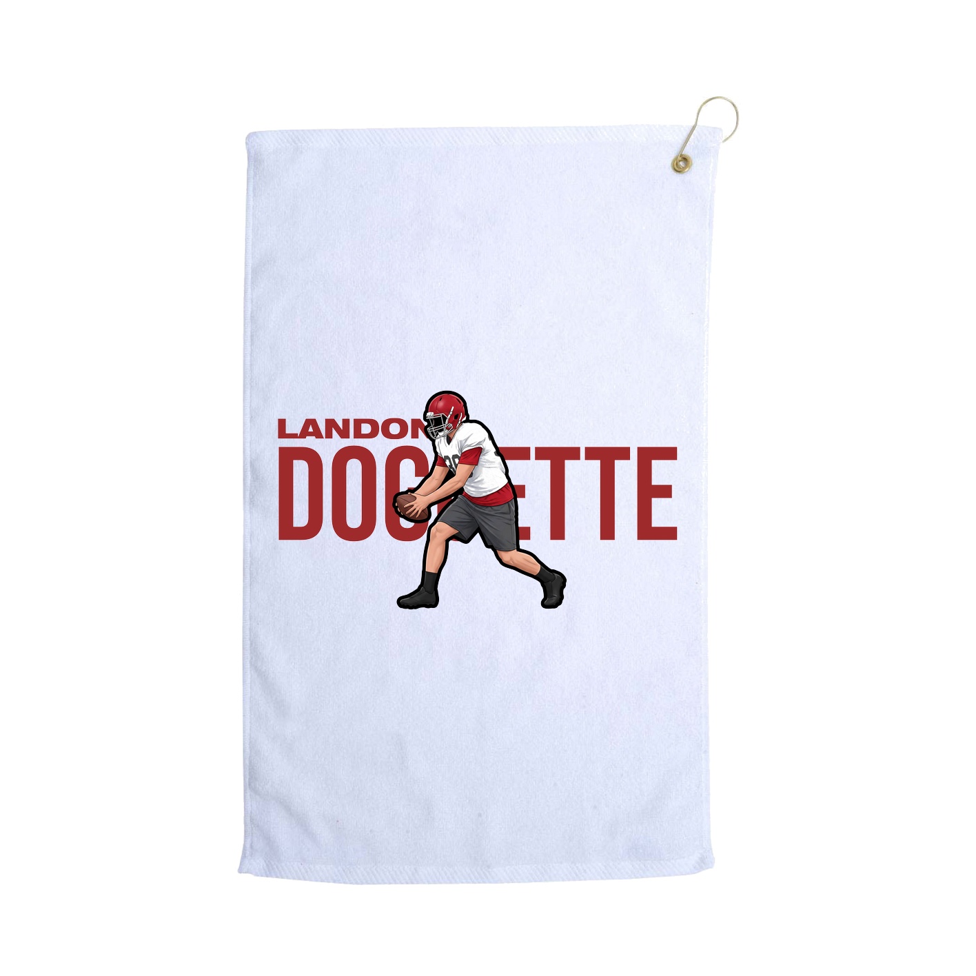 Golf Towel — Player Name in White