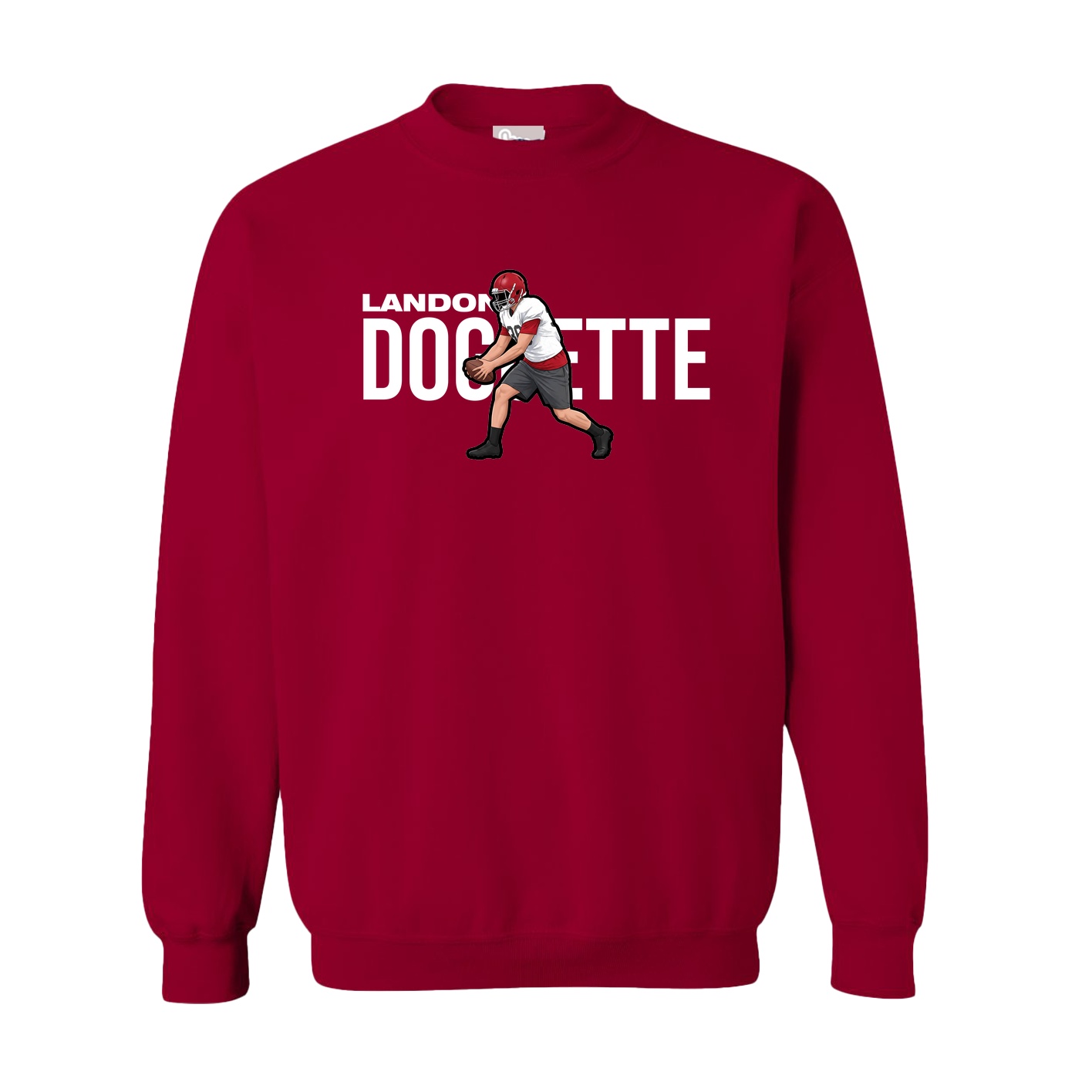 Fleece Crew — Player Name in Cardinal