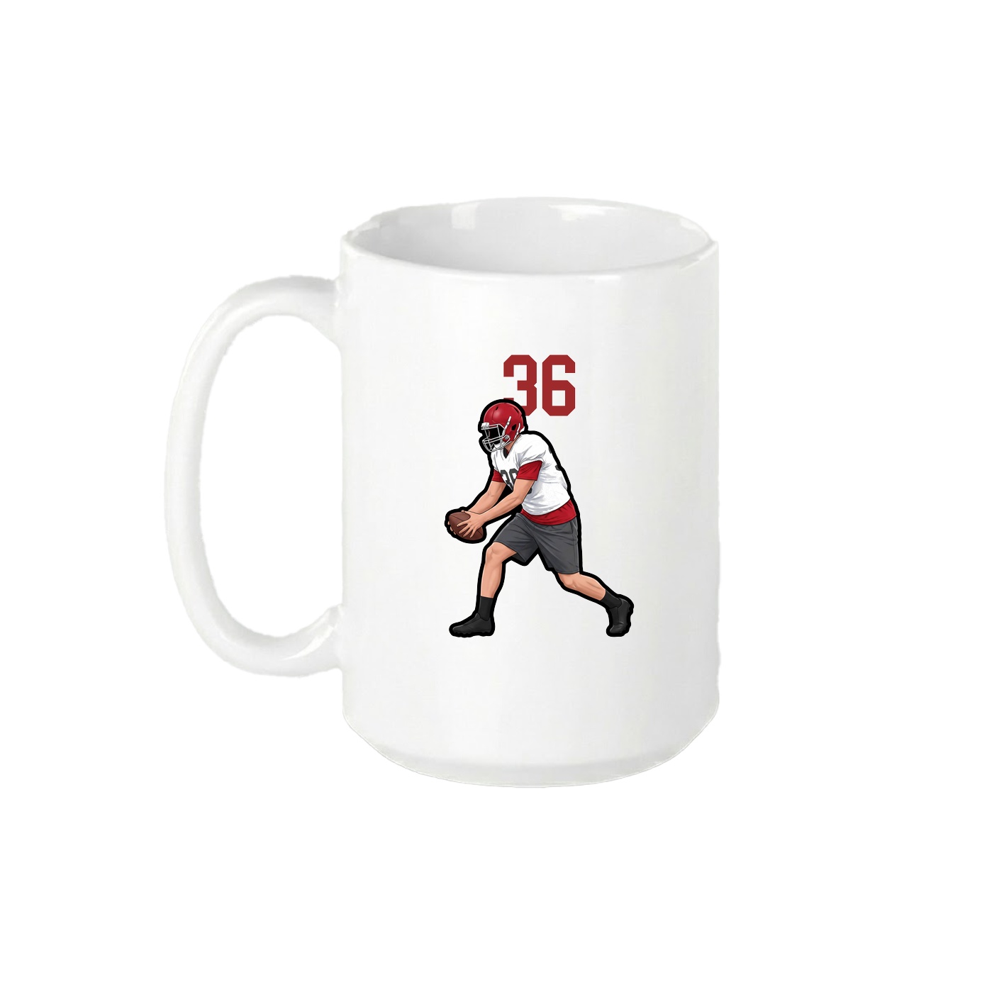 15oz Coffee Mug — Number Top in White