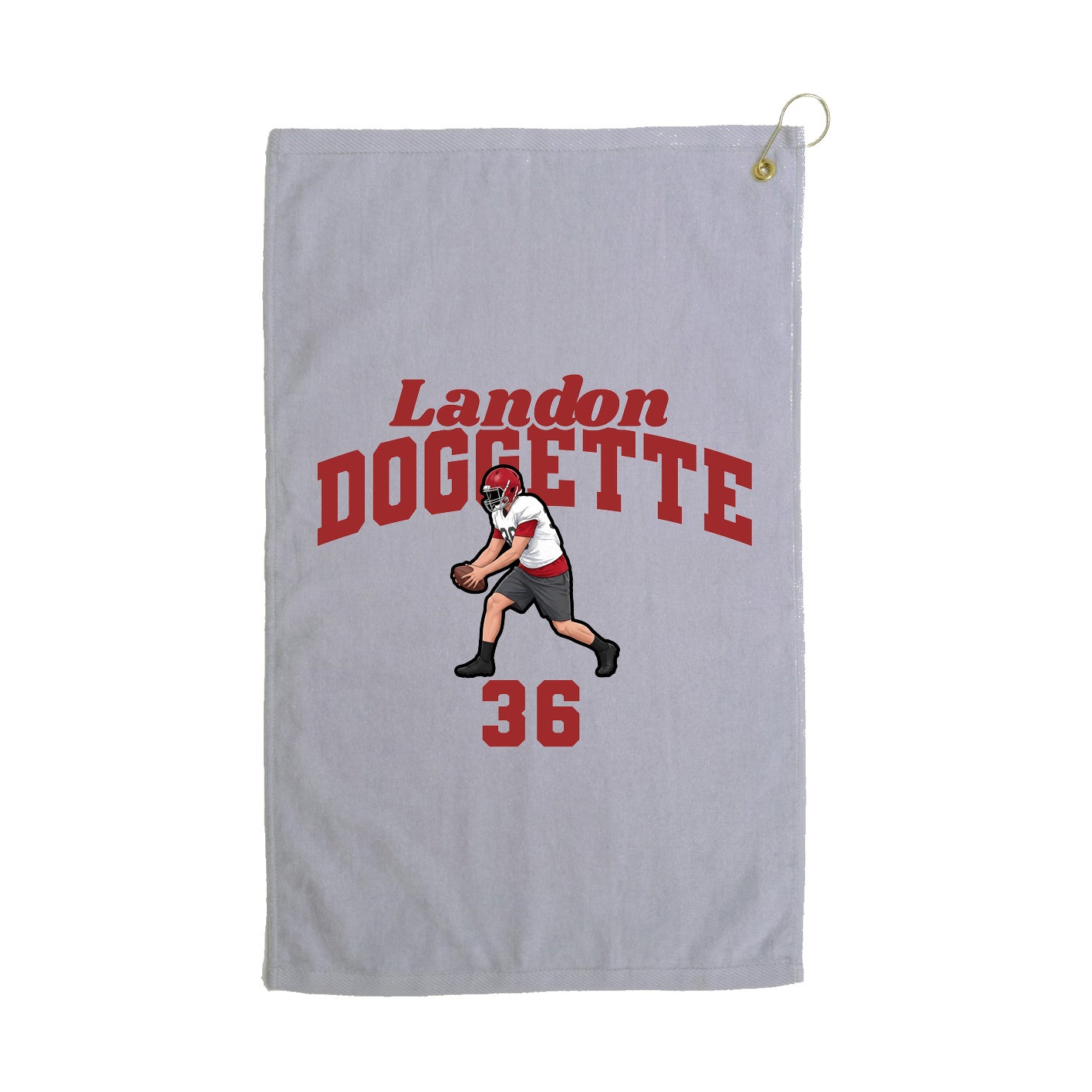 Golf Towel — Signature Arch in Grey