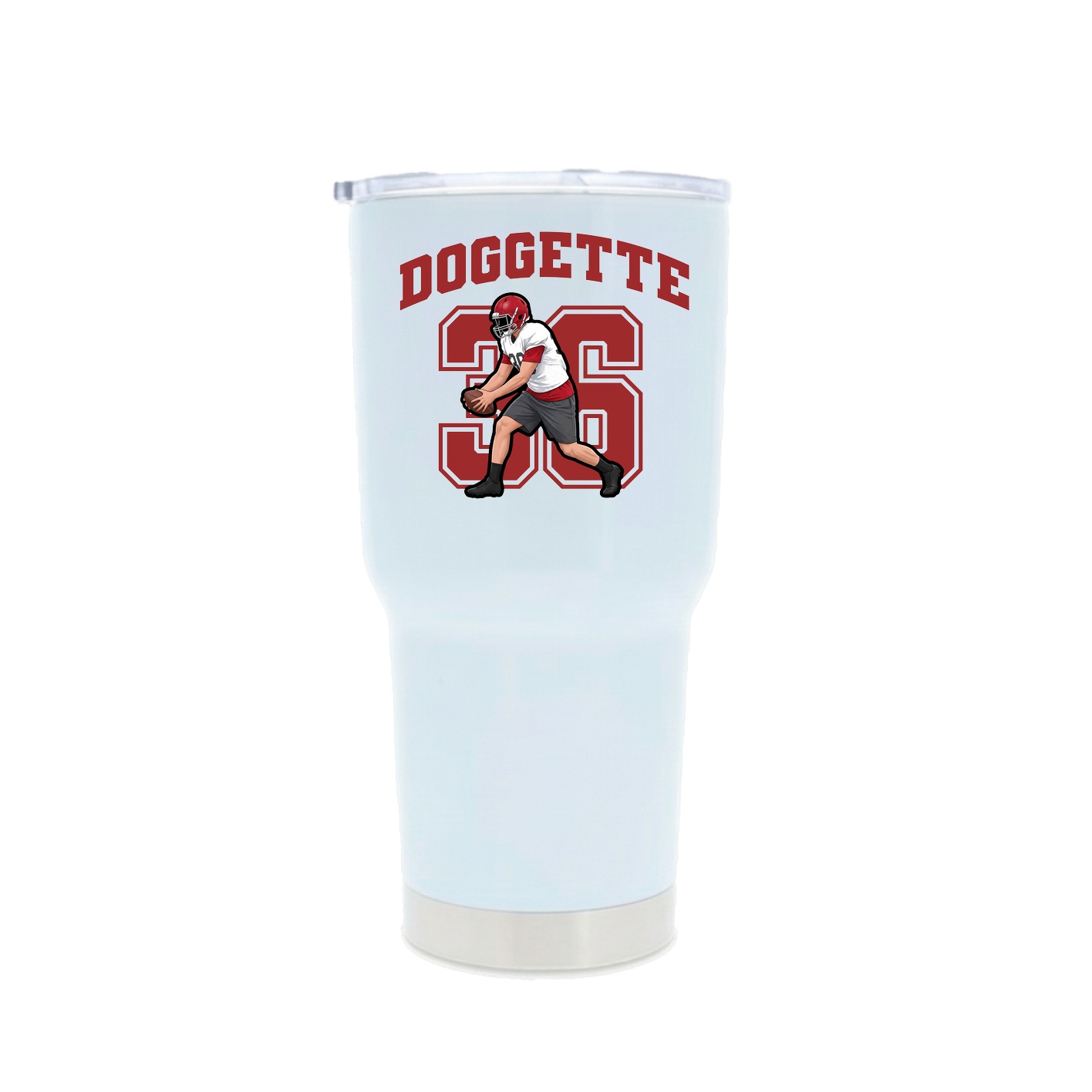 30oz Stainless Steel Tumbler — Number in White