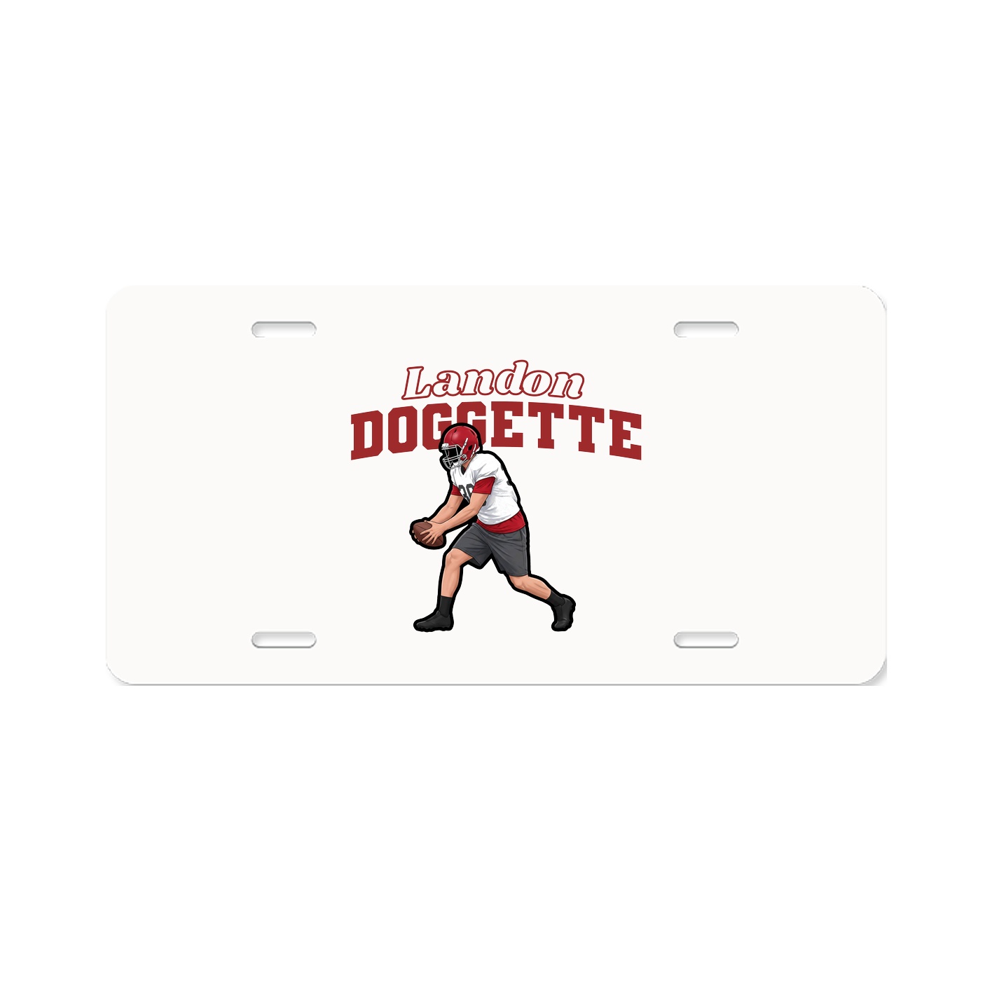 License Plate — Name Arch in Classic