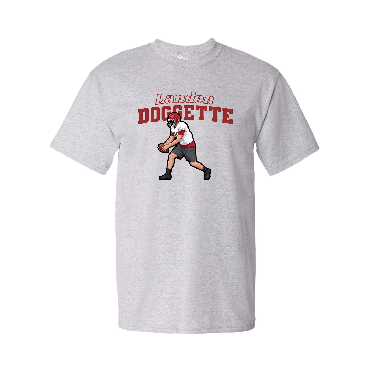 Youth Tee — Name Arch in Grey