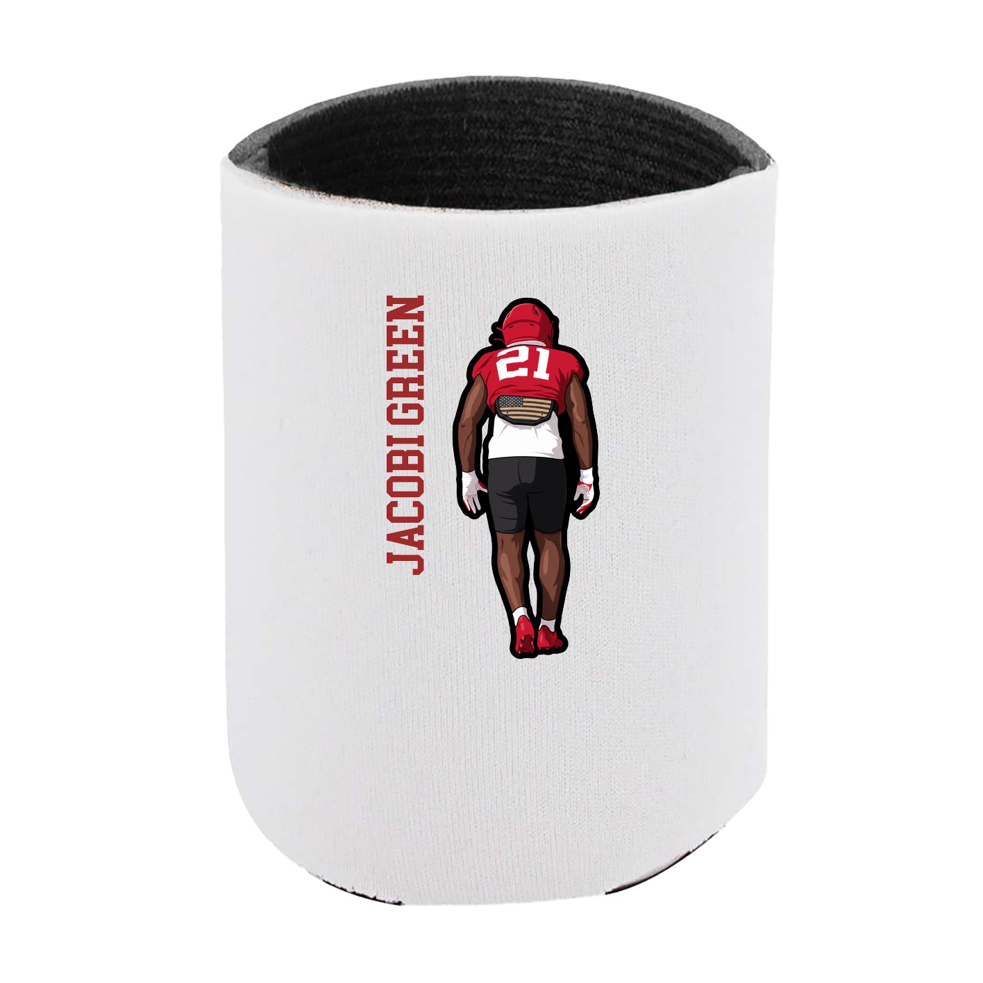Can Holder — Name Vertical in White