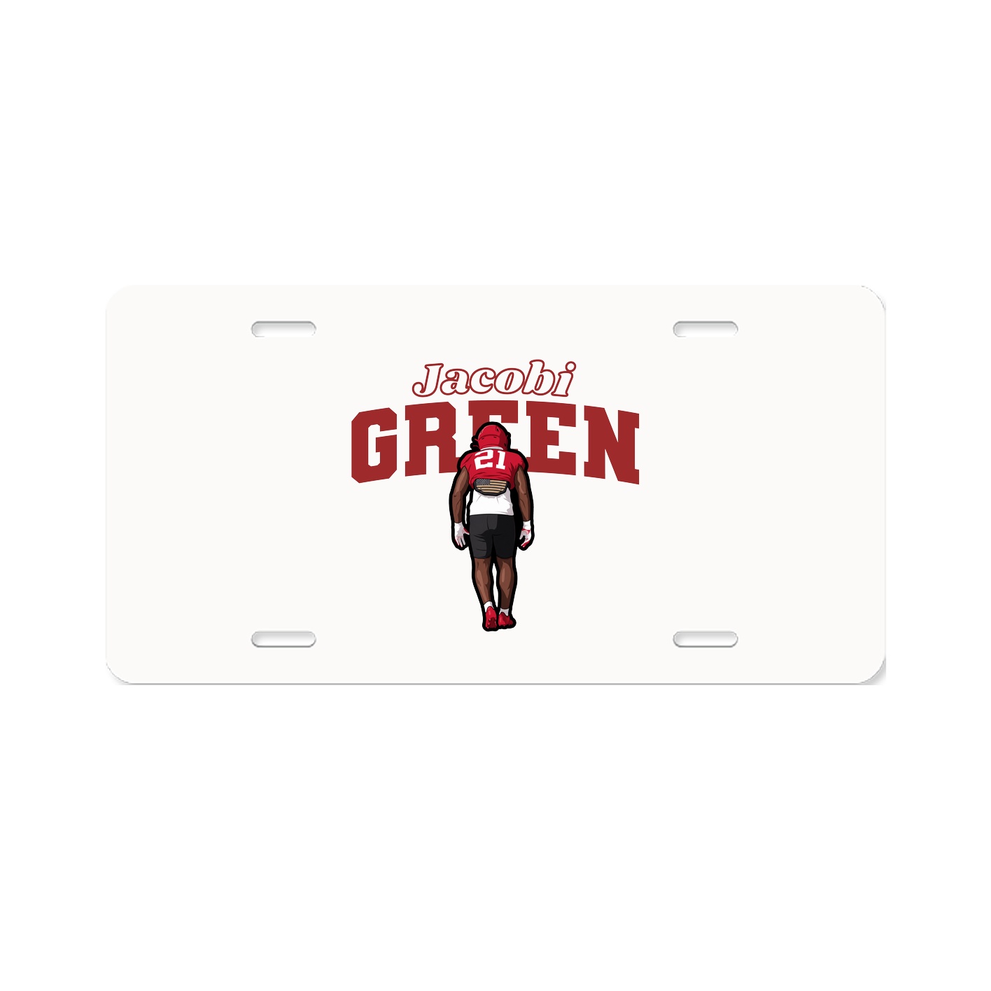 License Plate — Name Arch in Classic