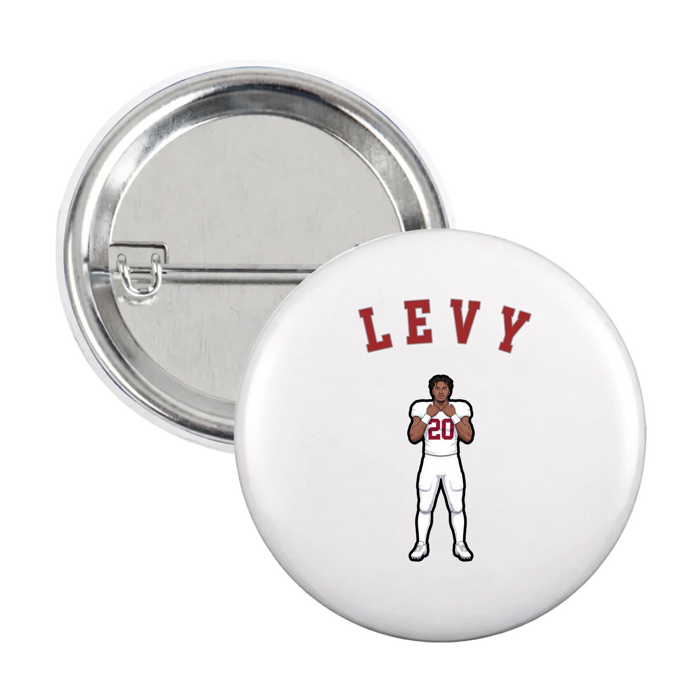 Game Day Button — Shirsey Arch in White
